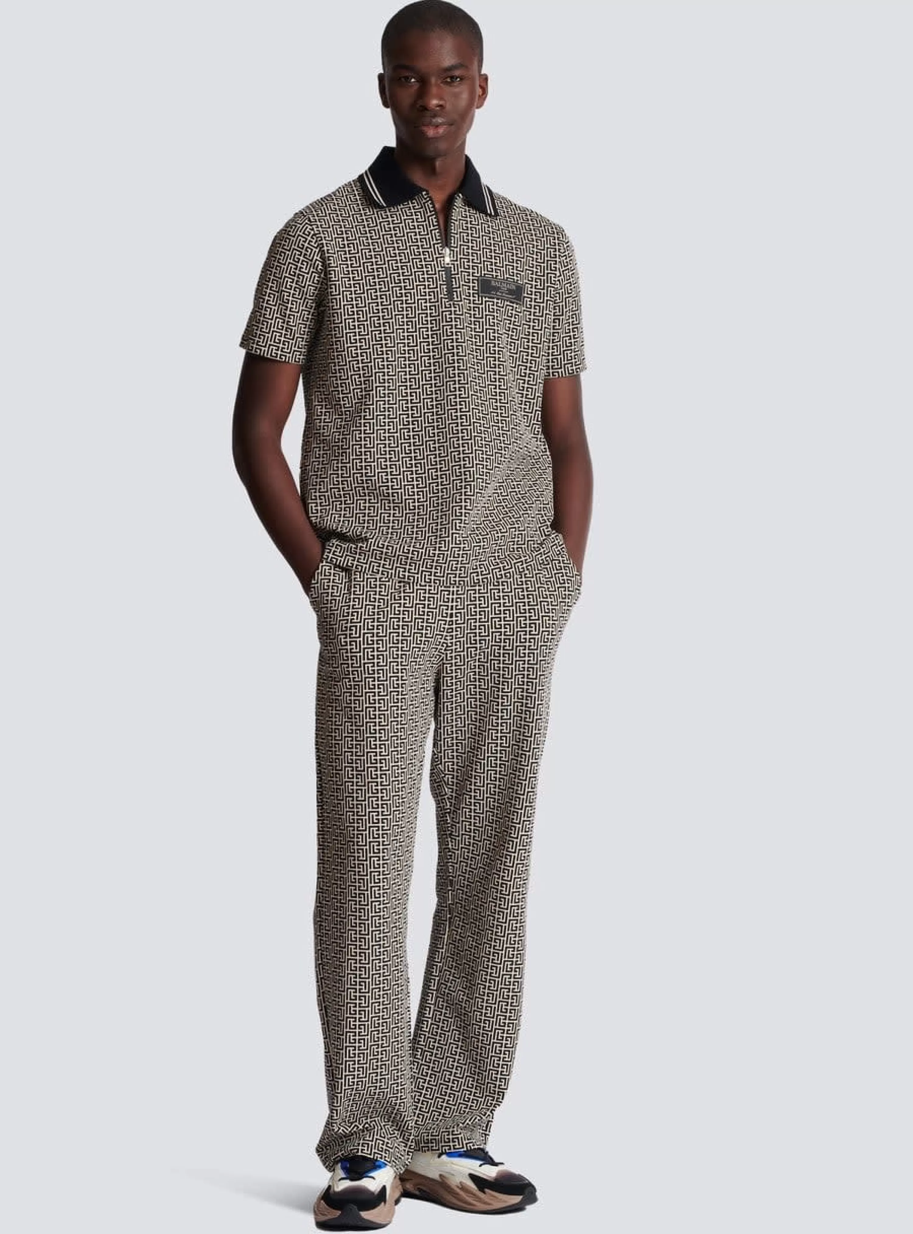 Balmain Casual Monogram Jacquard Trousers