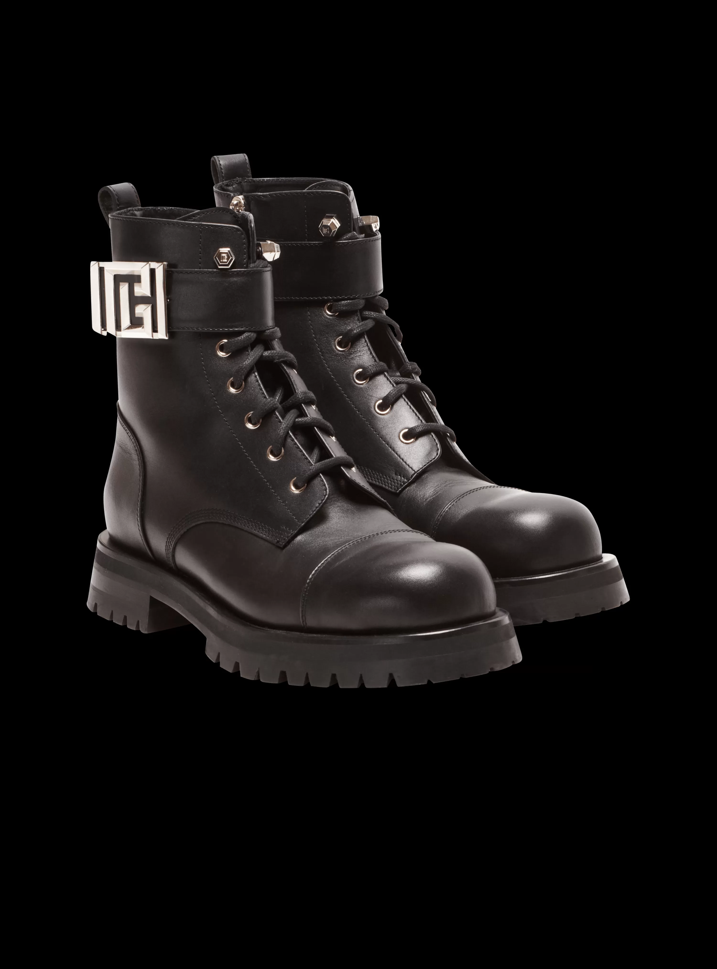 Balmain Charlie Leather Ranger Boots