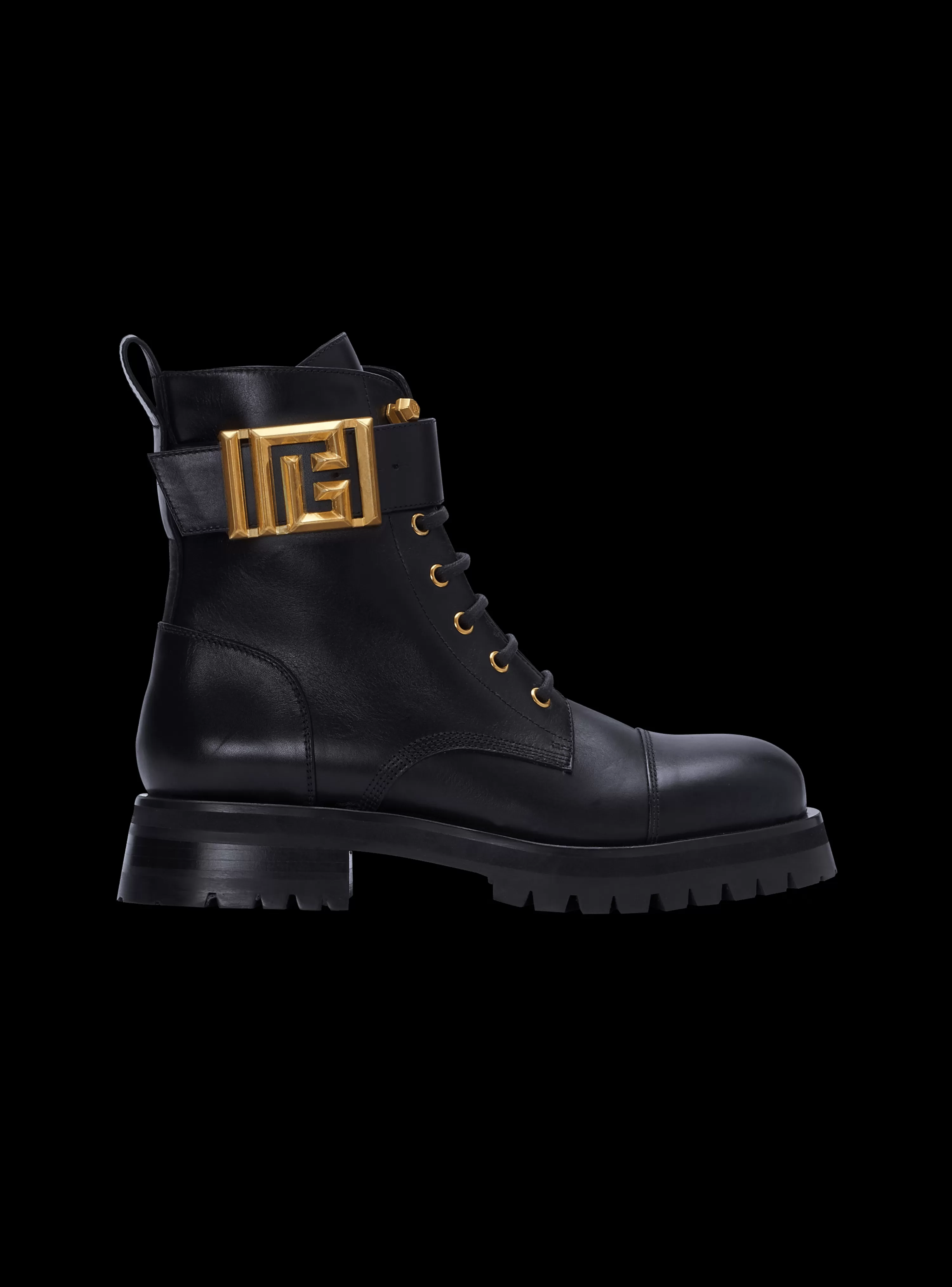 Women Balmain Charlie Leather Ranger Boots