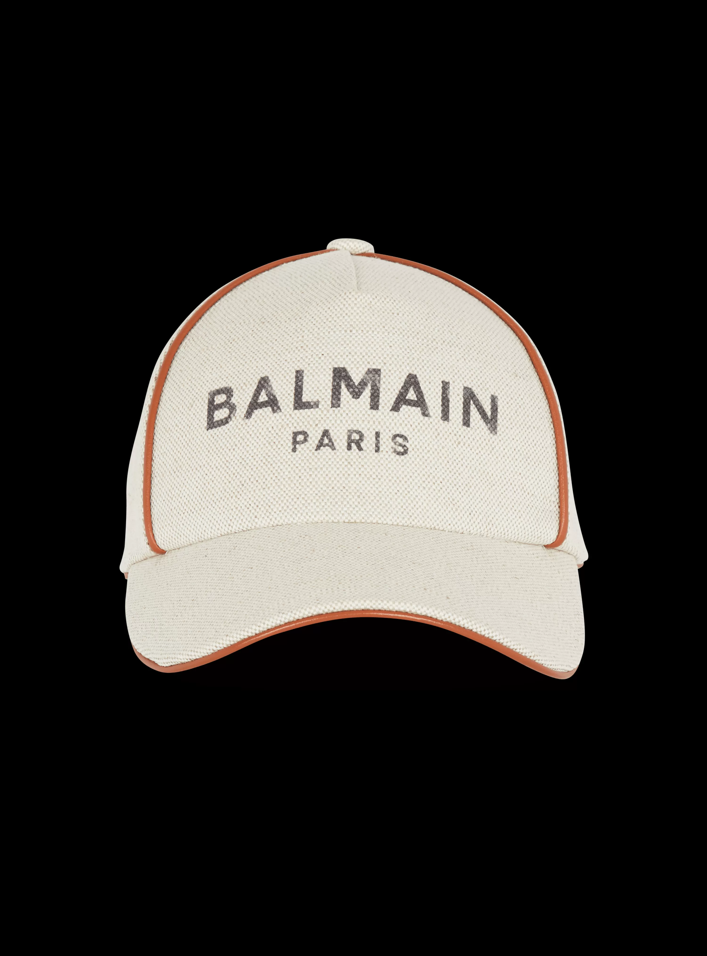 Women Balmain Cotton B-Army Cap With Logo