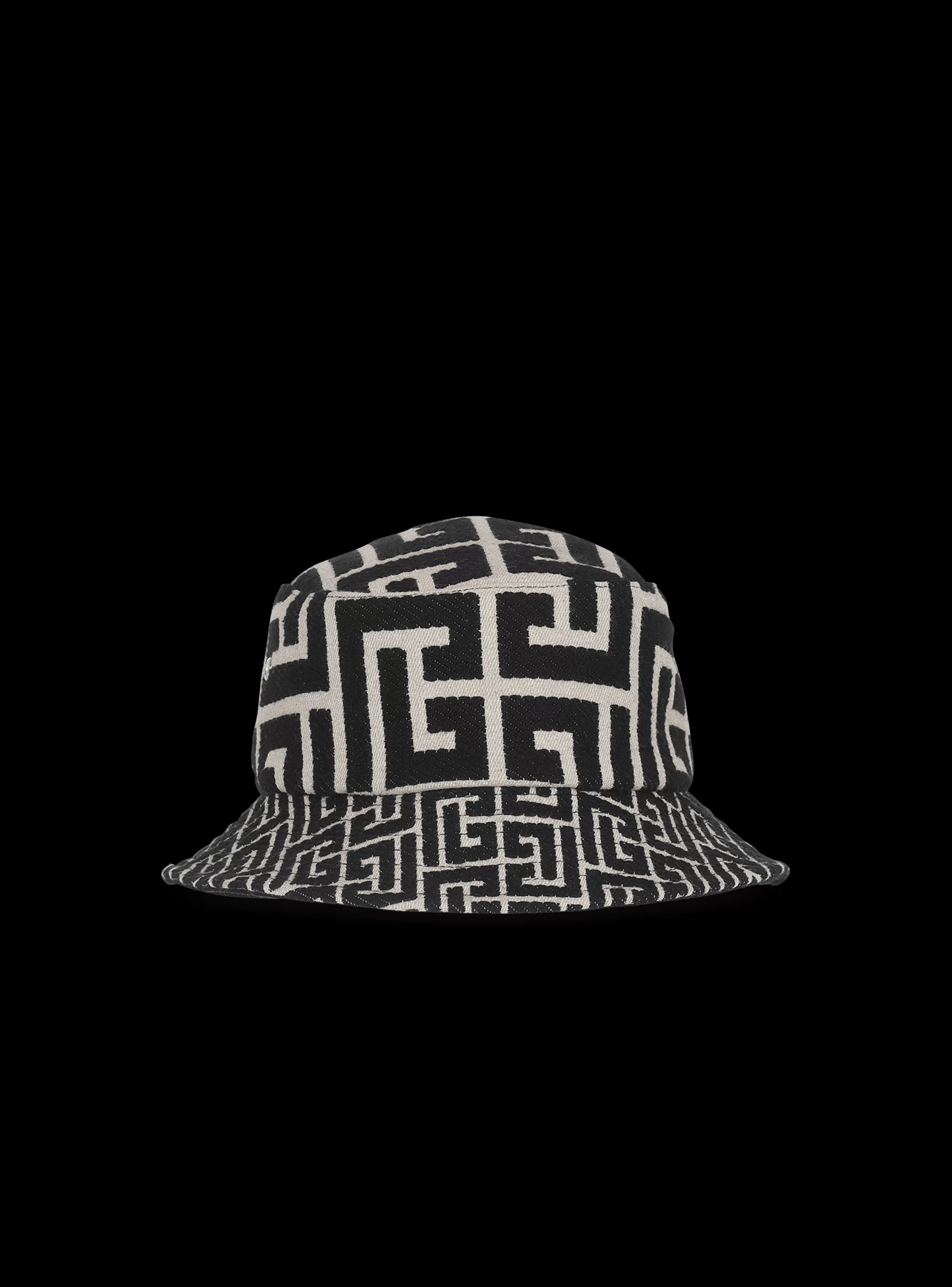 Balmain Cotton Canvas Bucket Hat With Paris Logo