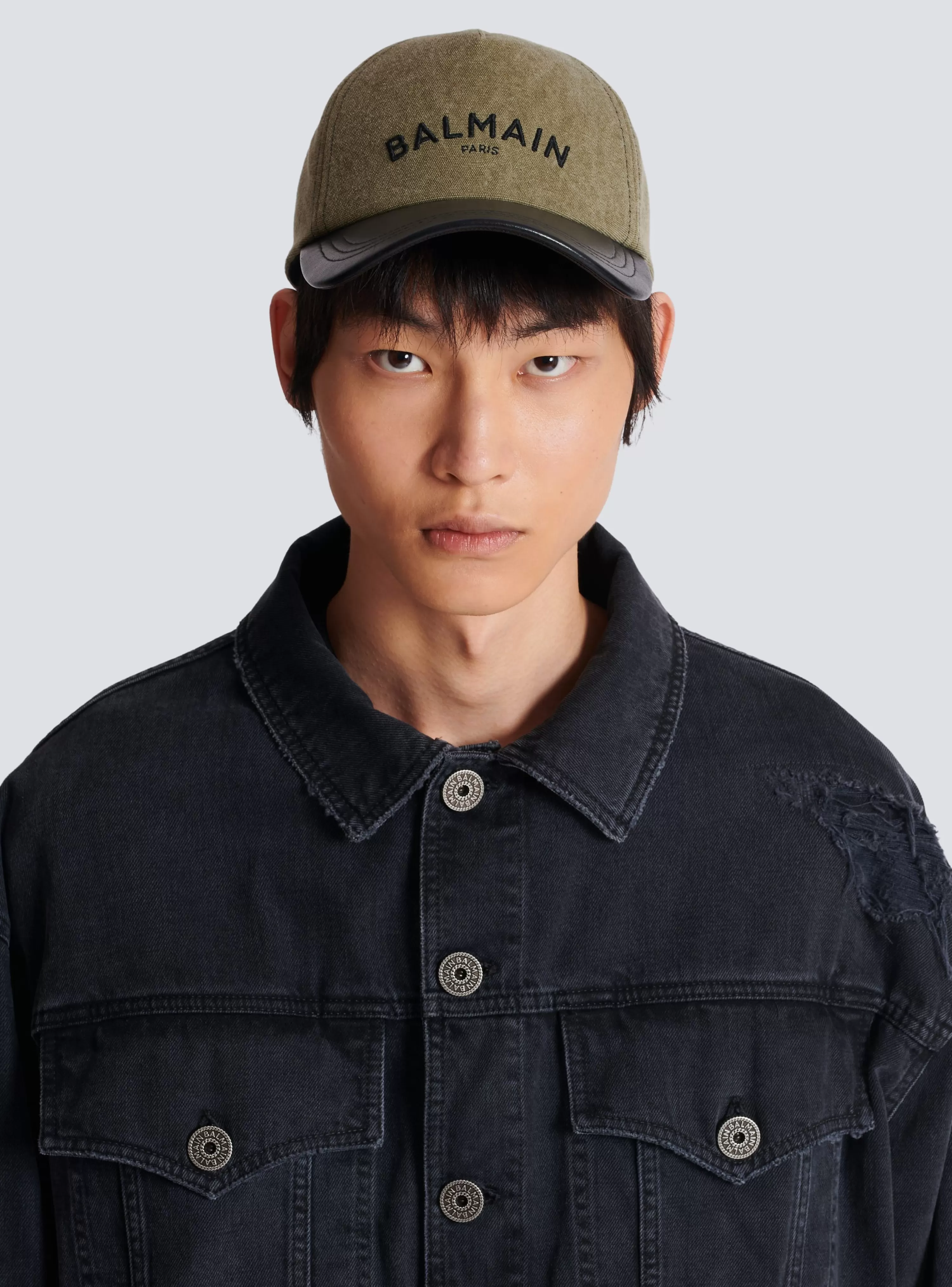 Balmain Cotton Cap With Logo