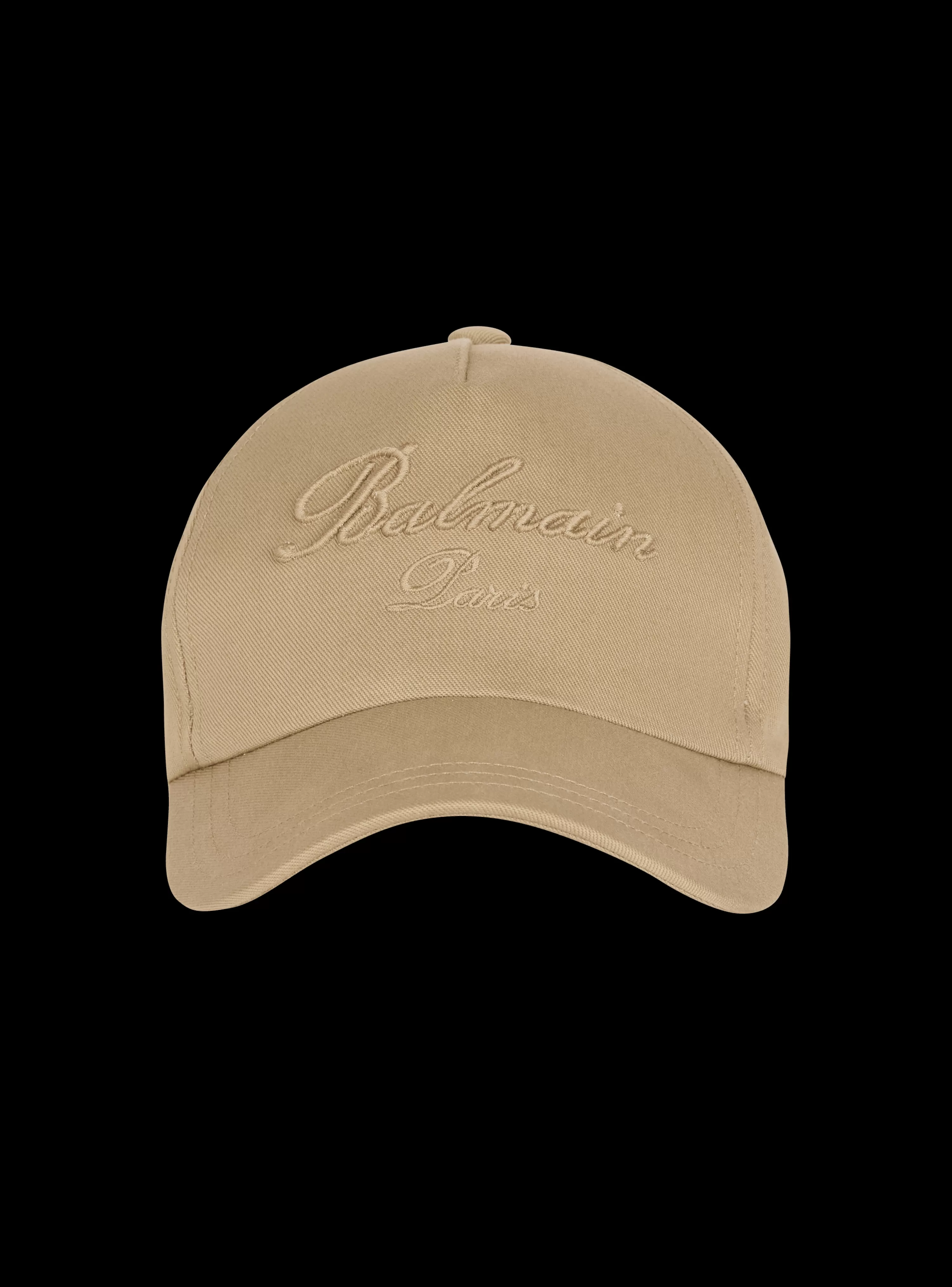 Balmain Cotton Cap With Signature Embroidery