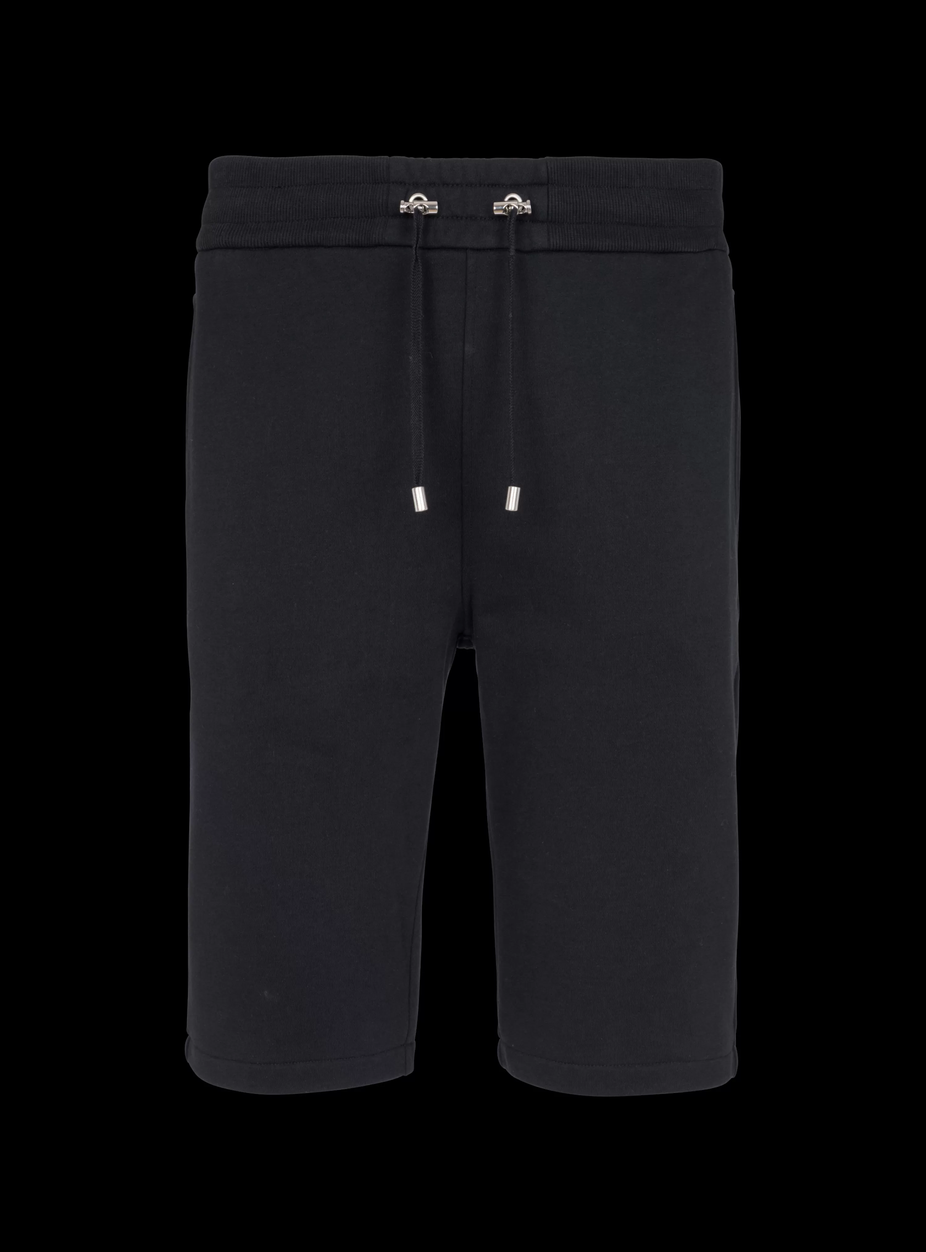 Balmain Cotton Shorts With Flocked Paris Logo