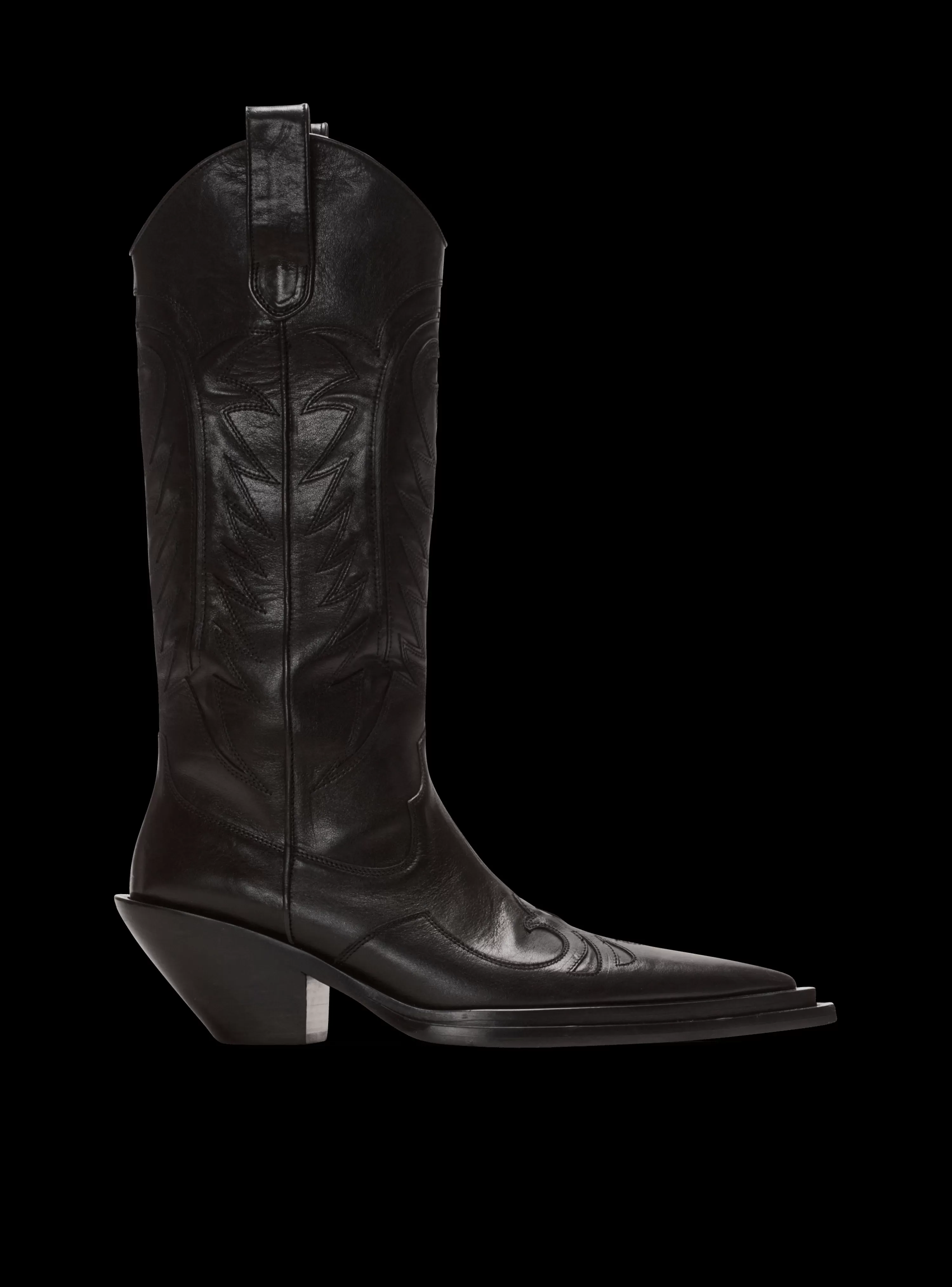 Balmain Dan Patchwork Leather Boots