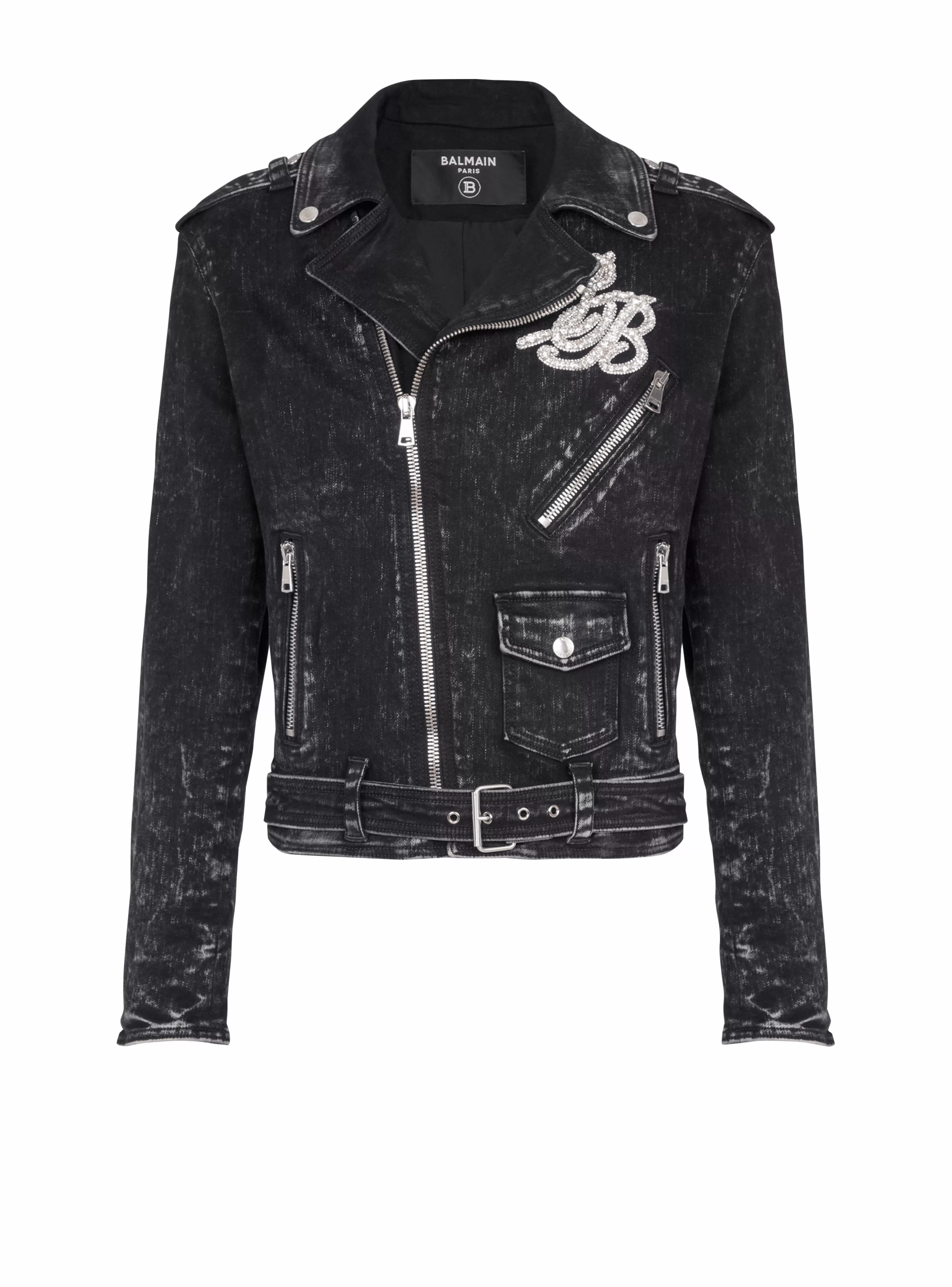 Balmain Denim Biker Jacket