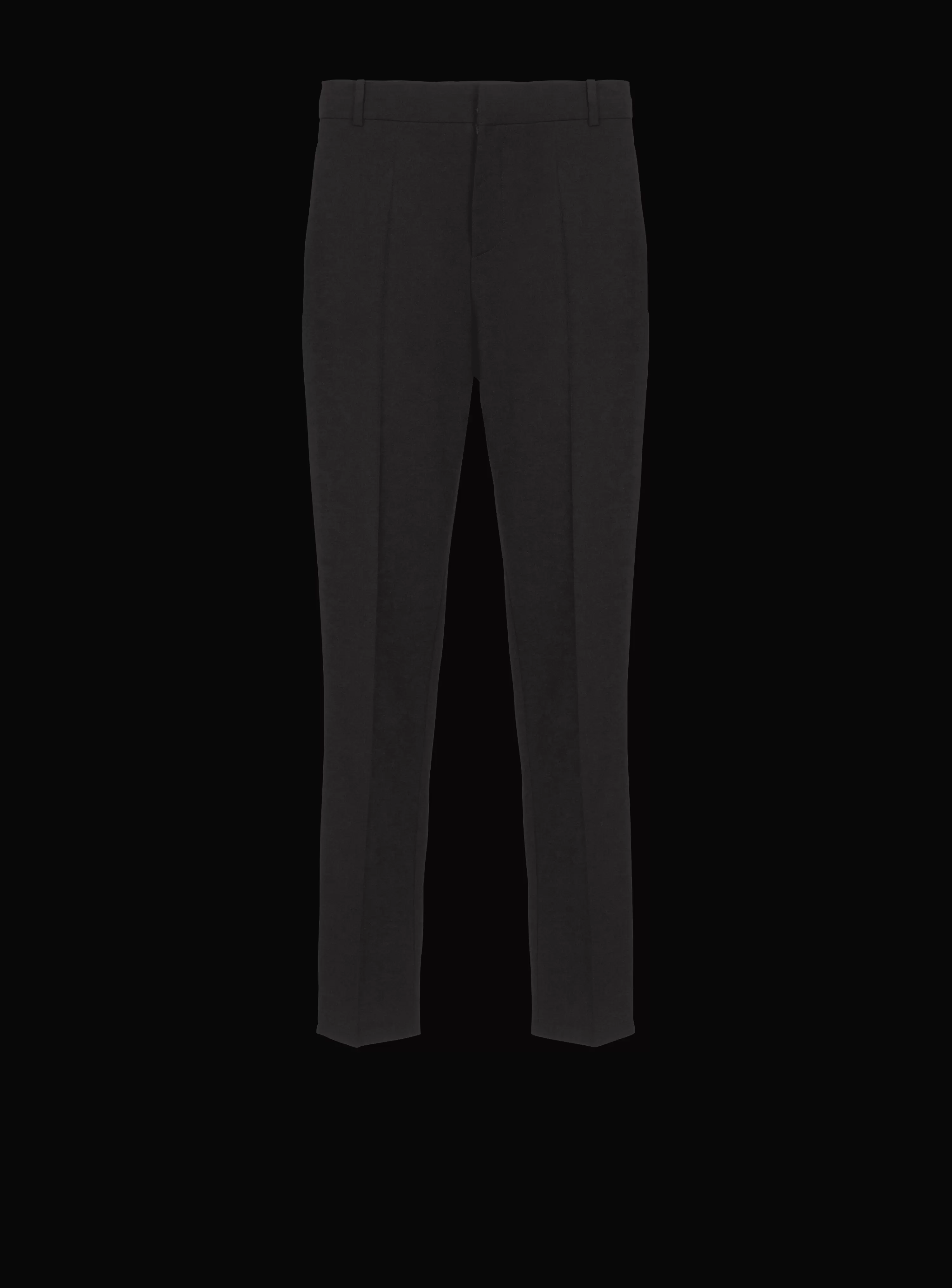 Balmain Double Wool Crepe Trousers