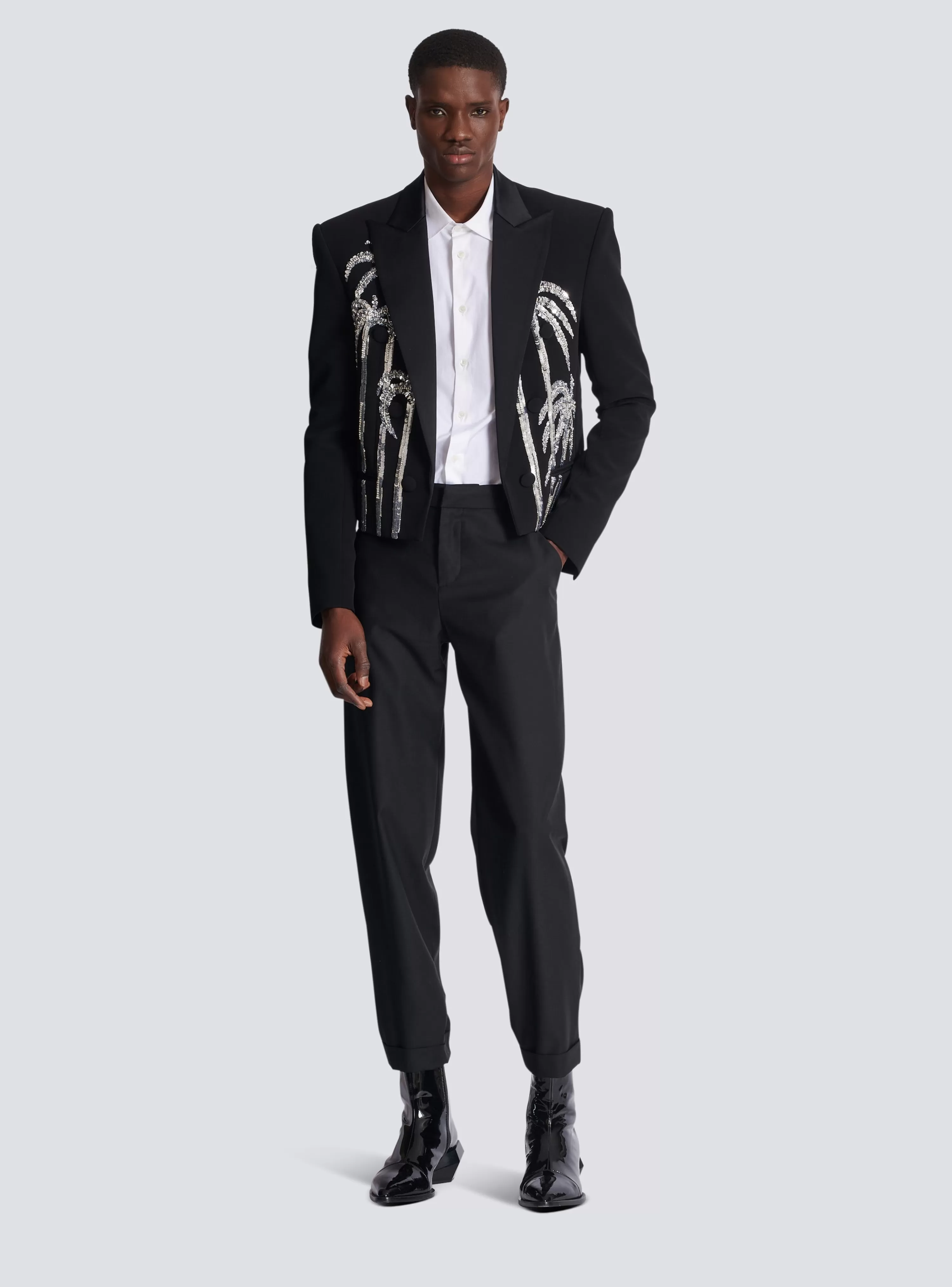 Balmain Double Wool Crepe Trousers