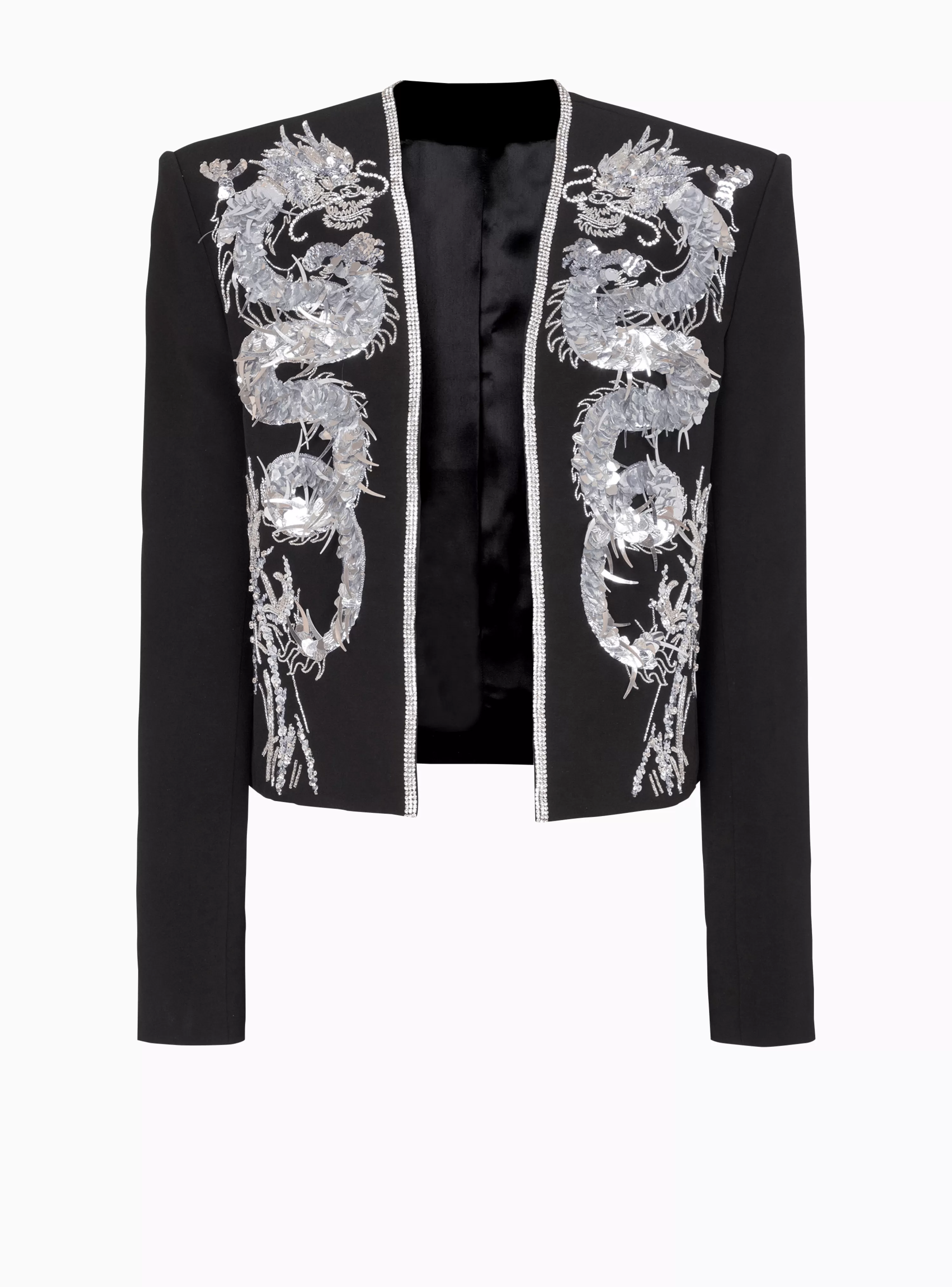 Balmain Dragon Embroidered Spencer Jacket