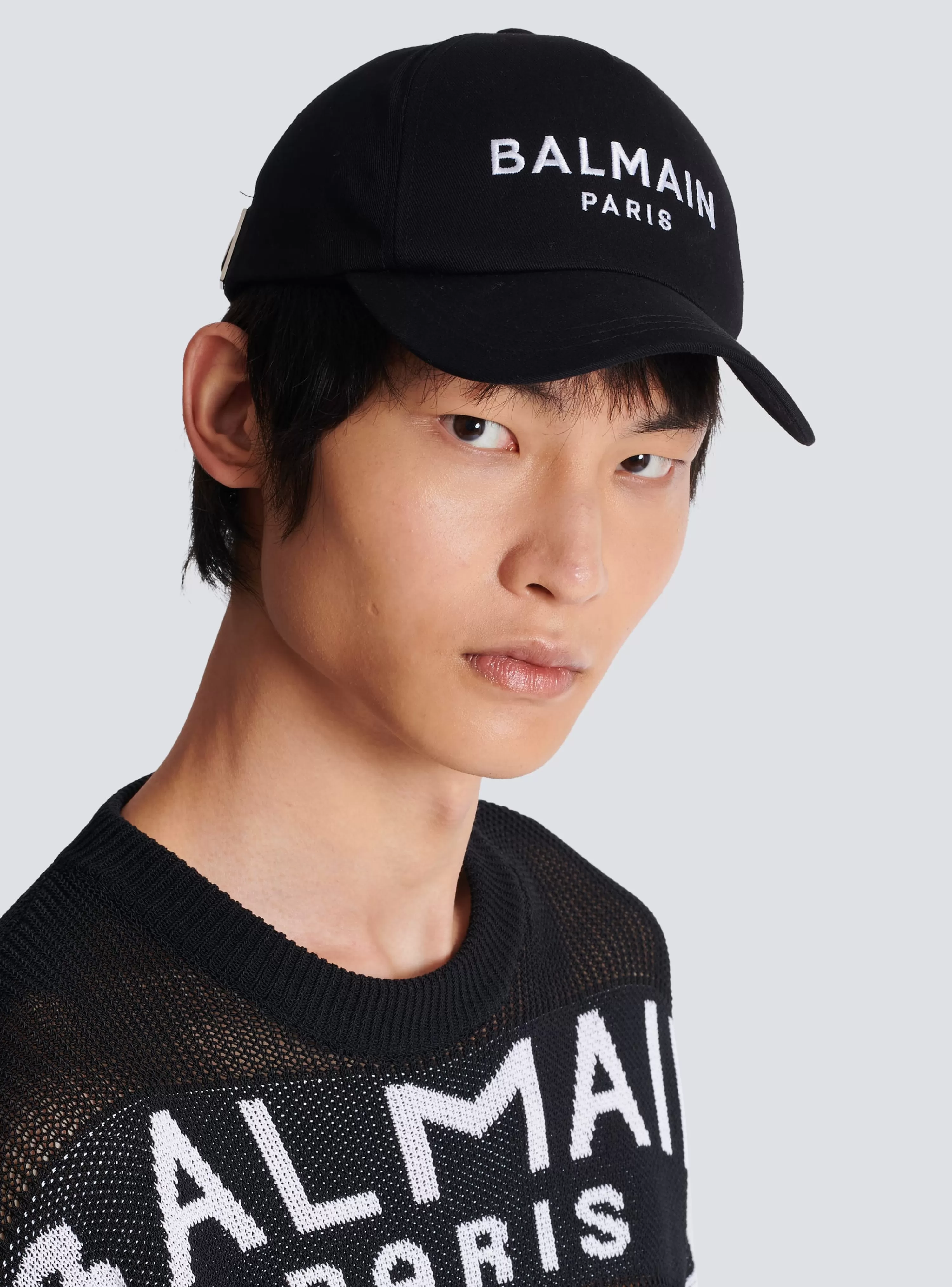 Balmain Embroidered Paris Cap