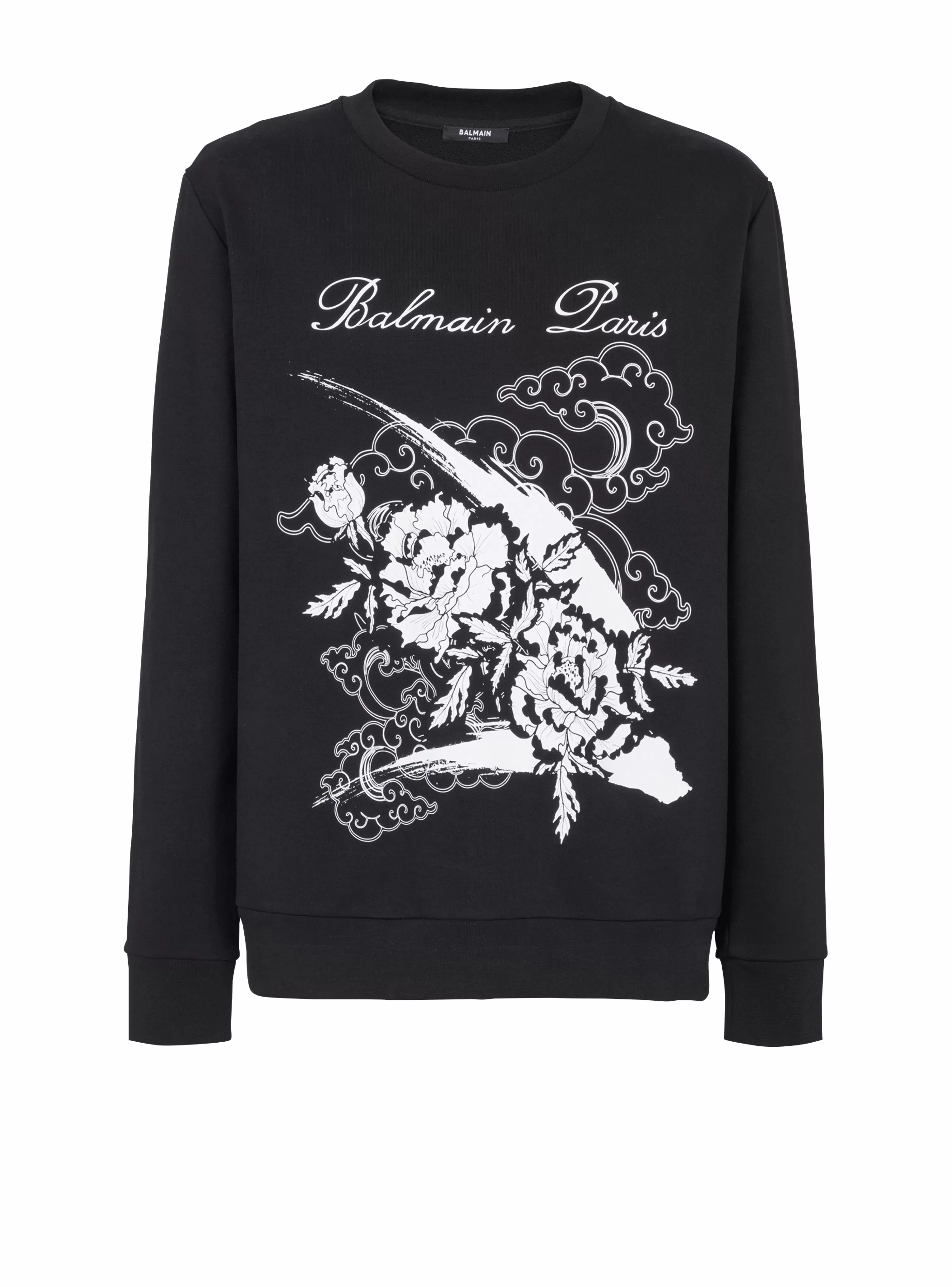 Balmain Flower Print Sweatshirt