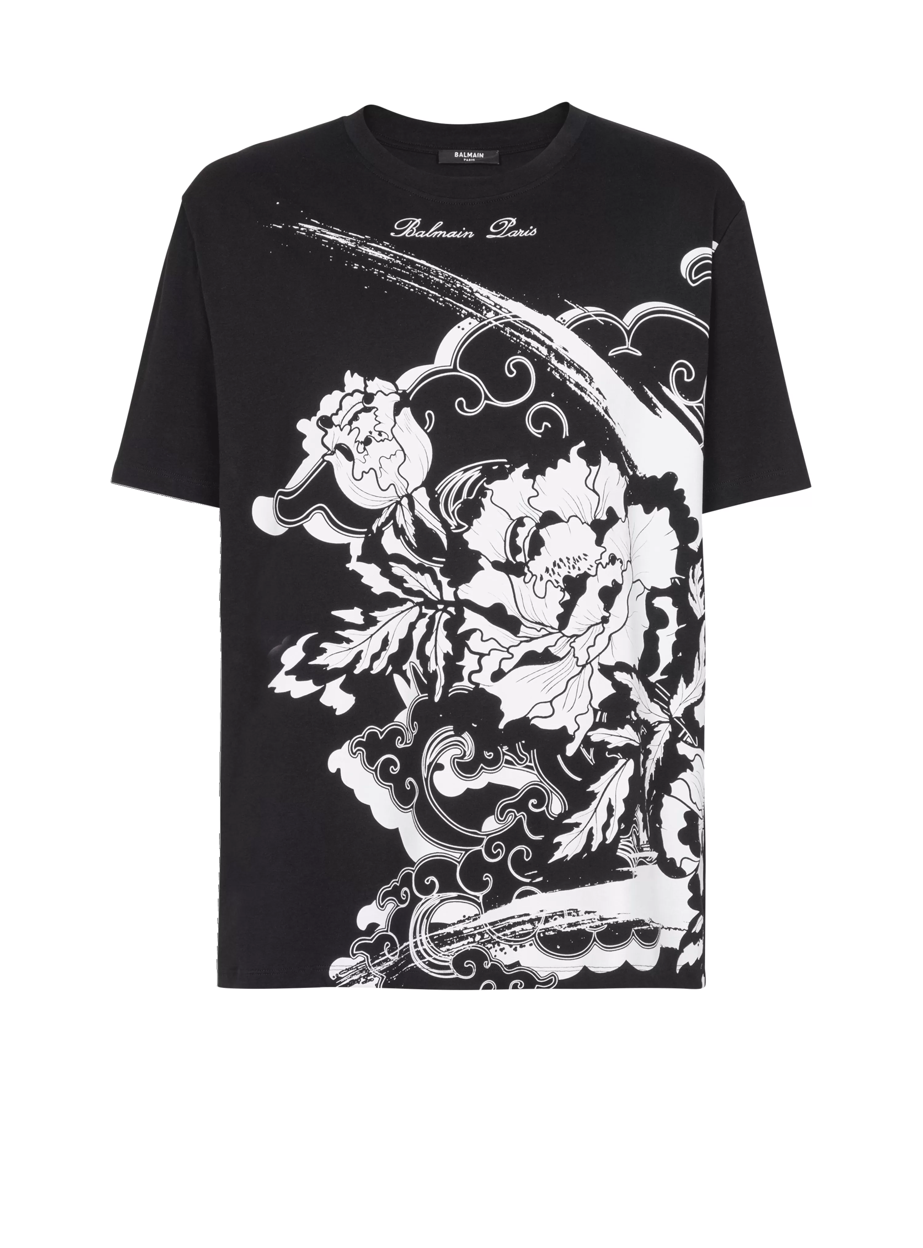 Balmain Flower Print T-shirt