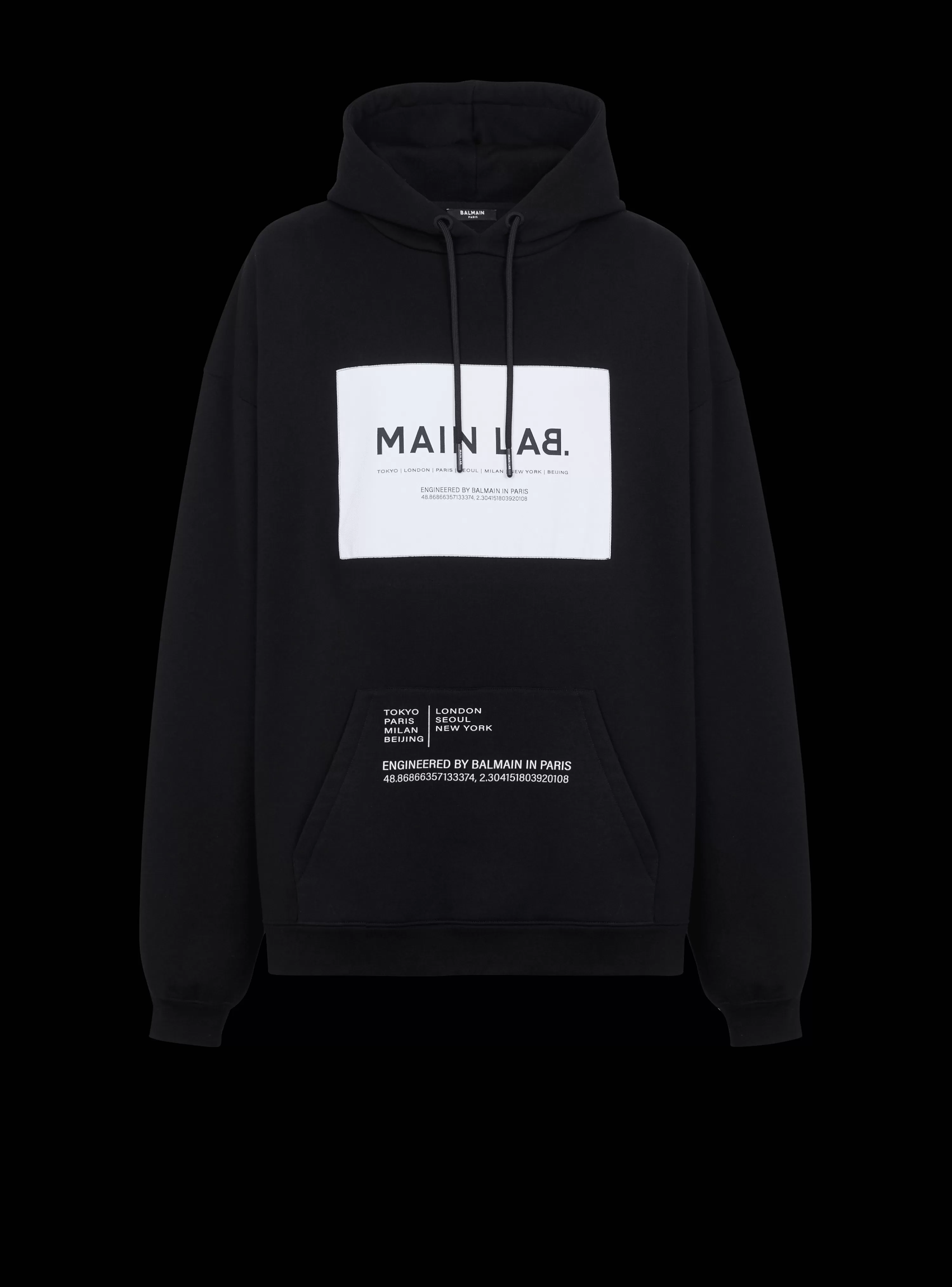 Balmain Main Lab Label Hoodie