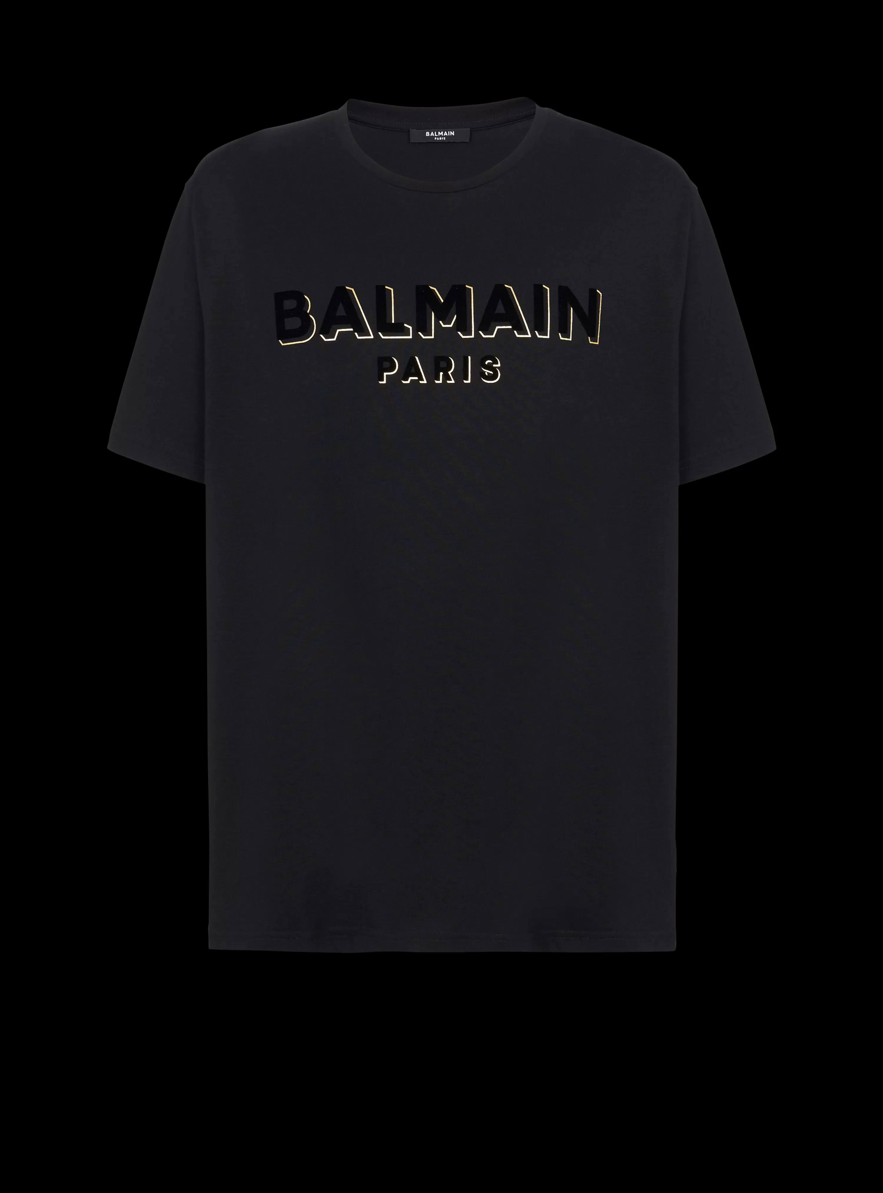 Balmain Metallic Flocked T-shirt