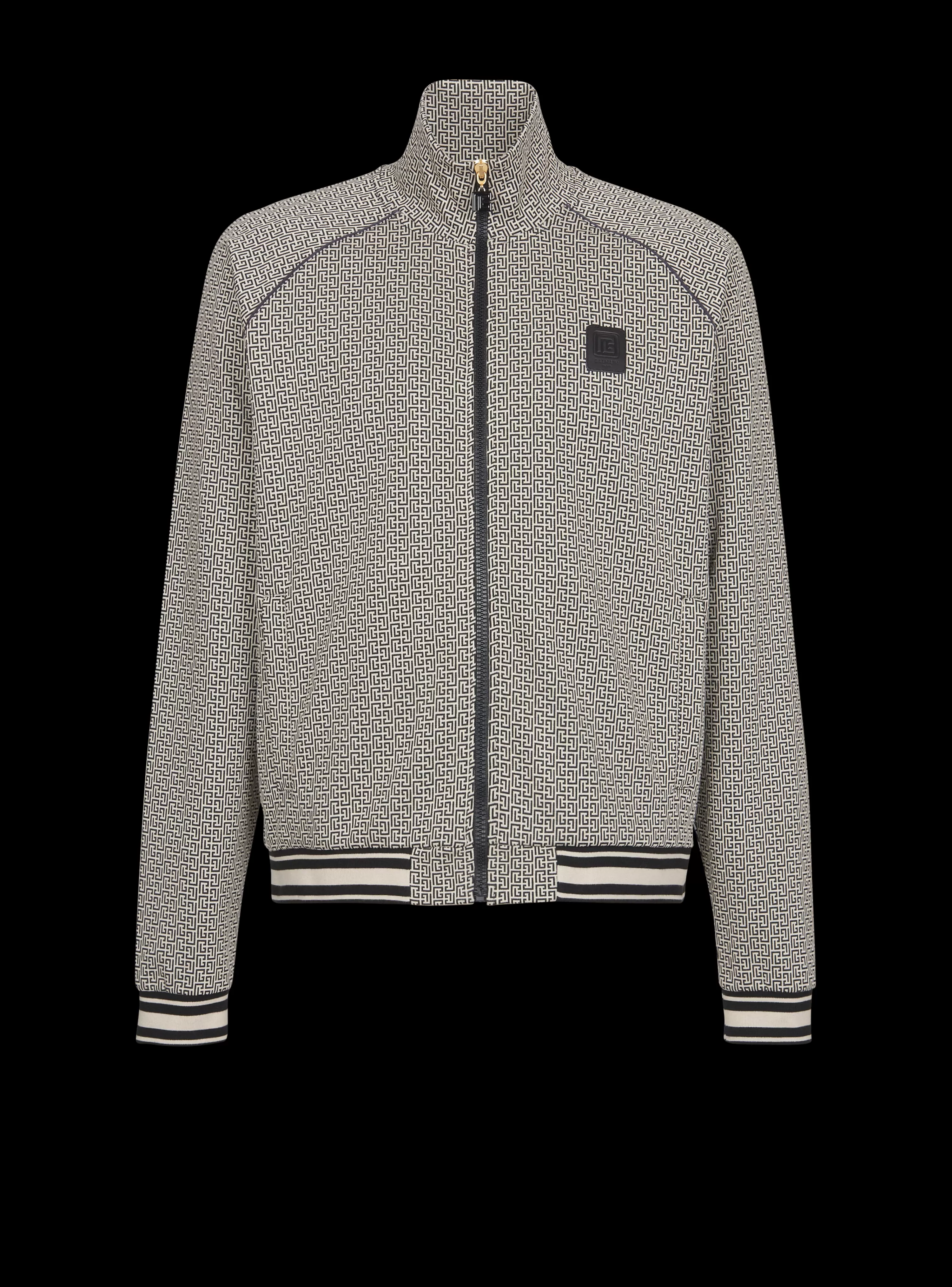 Balmain Mini Monogrammed Jacquard Zipped Jacket