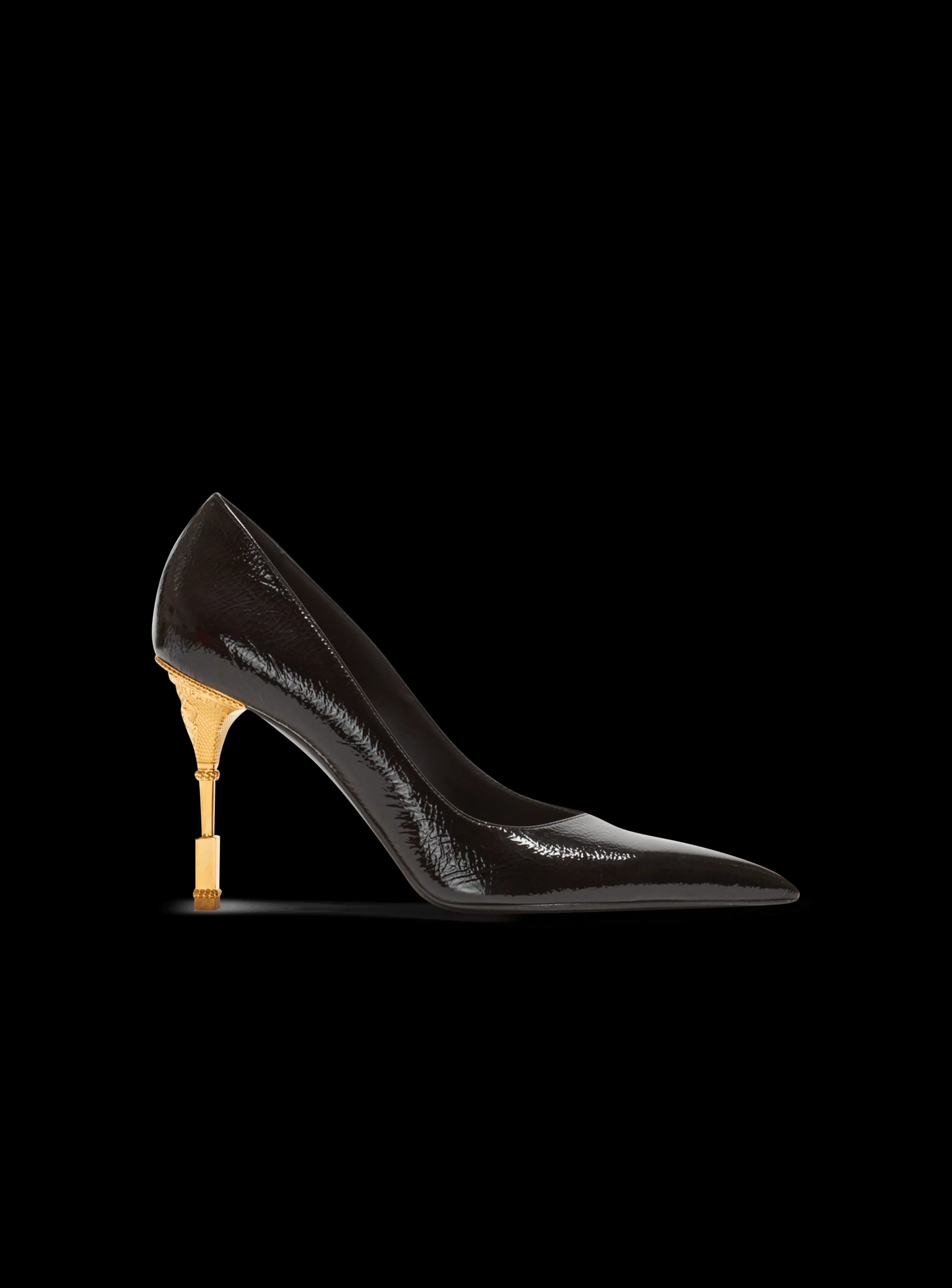 Women Balmain Moneta Patent Leather Courts