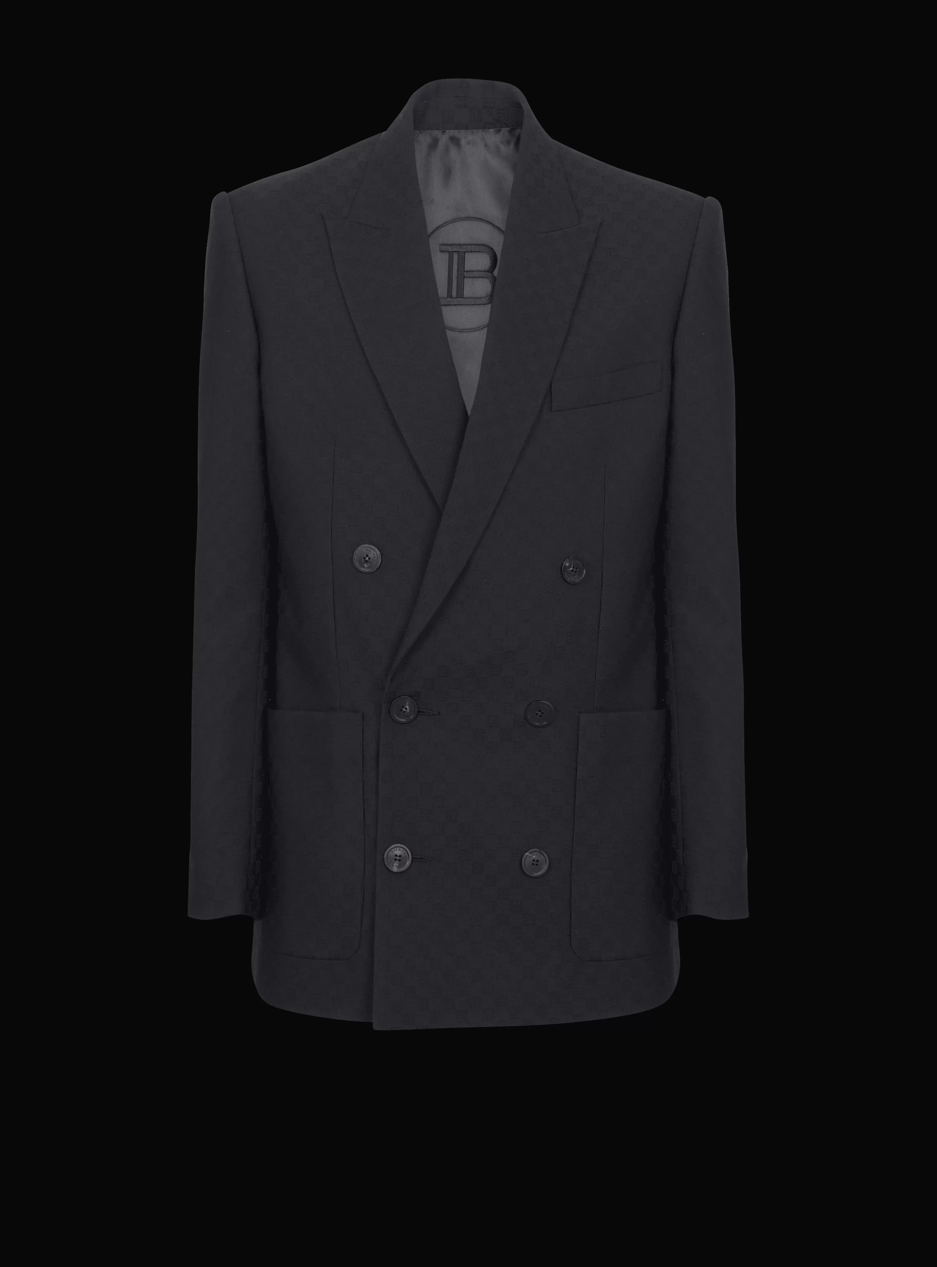 Balmain Monogram Jacquard Blazer