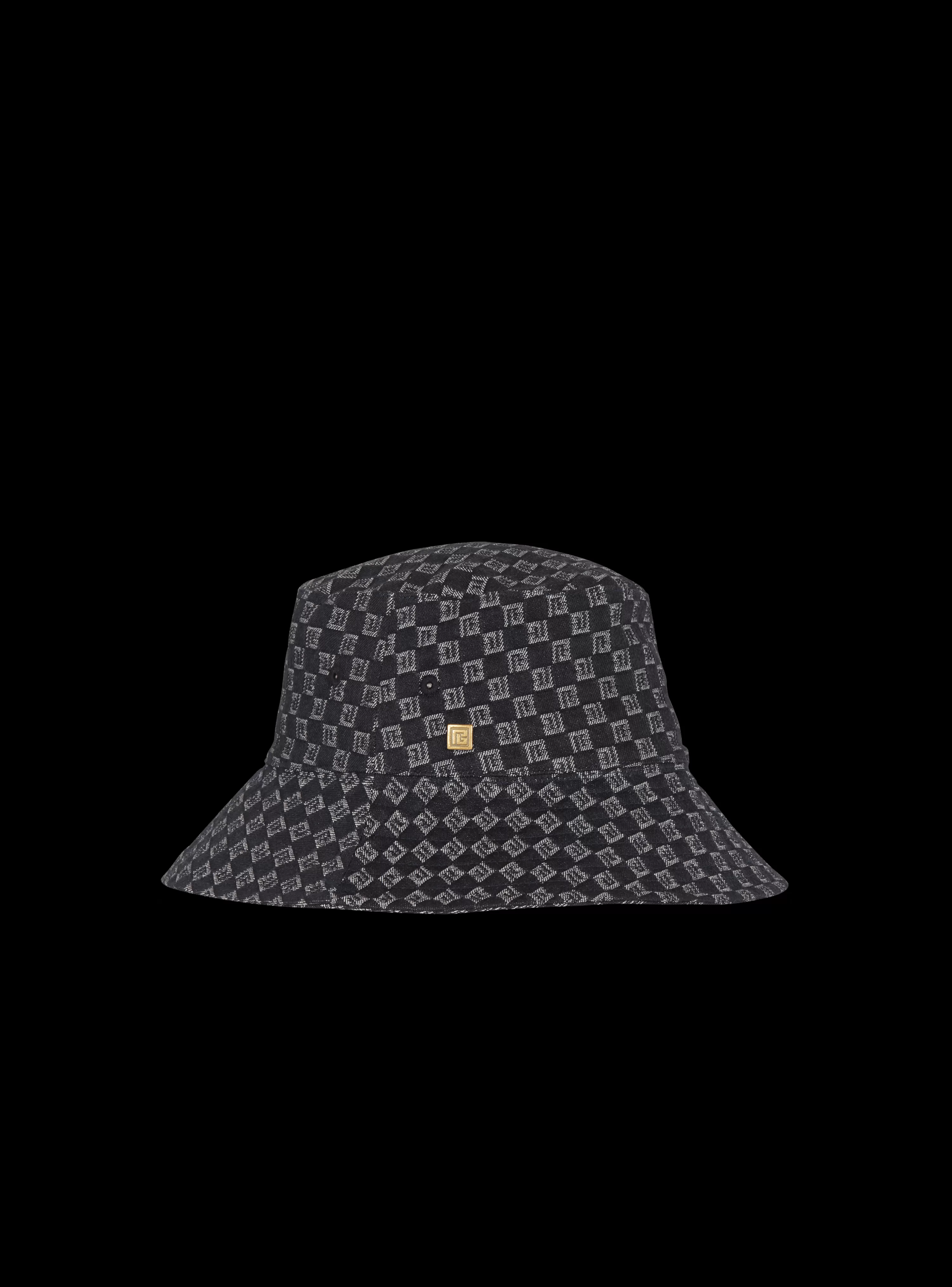 Balmain Monogram Jacquard Denim Bucket Hat