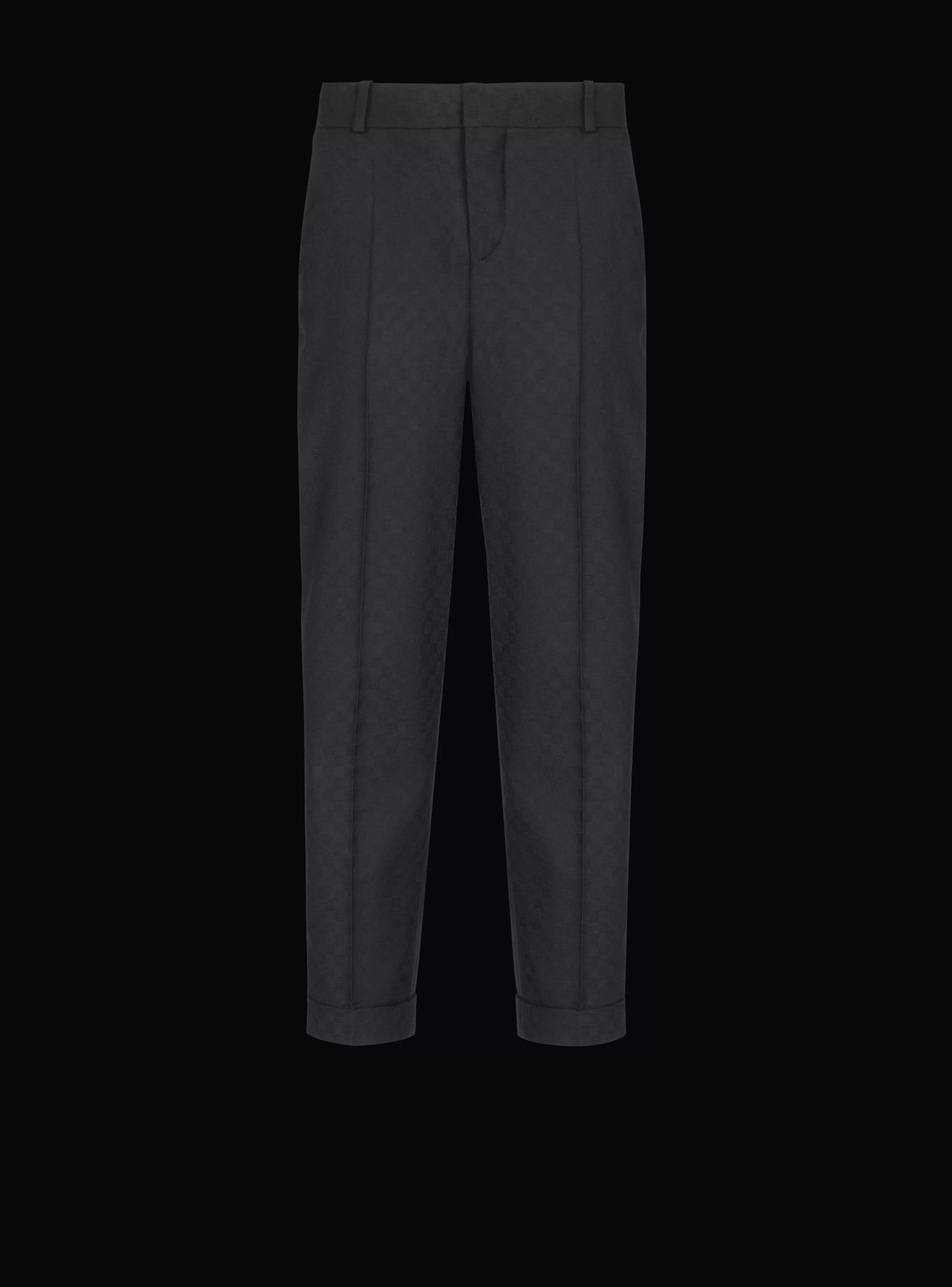 Balmain Monogram Wool Trousers