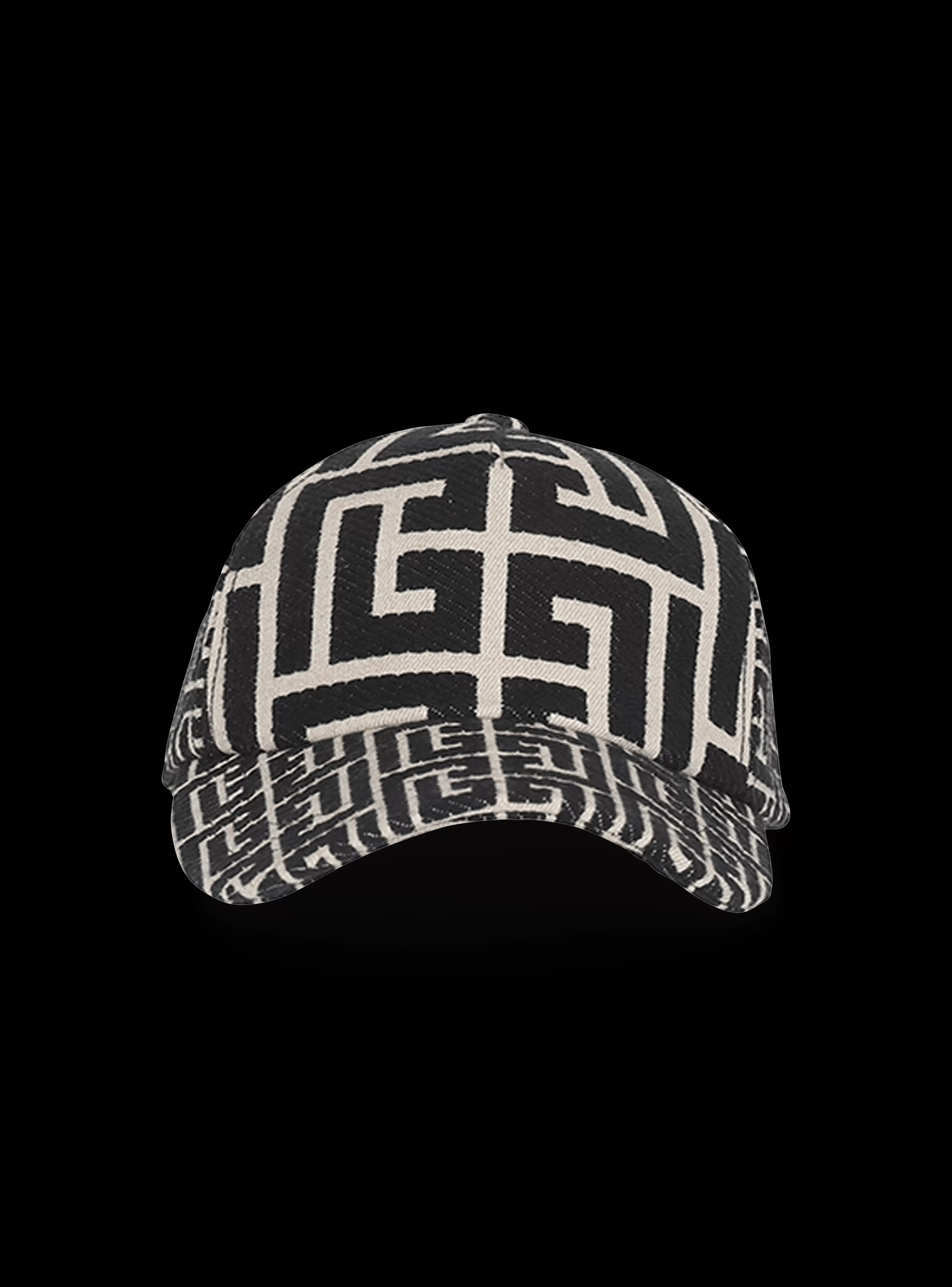 Balmain Monogrammed Jacquard Cap