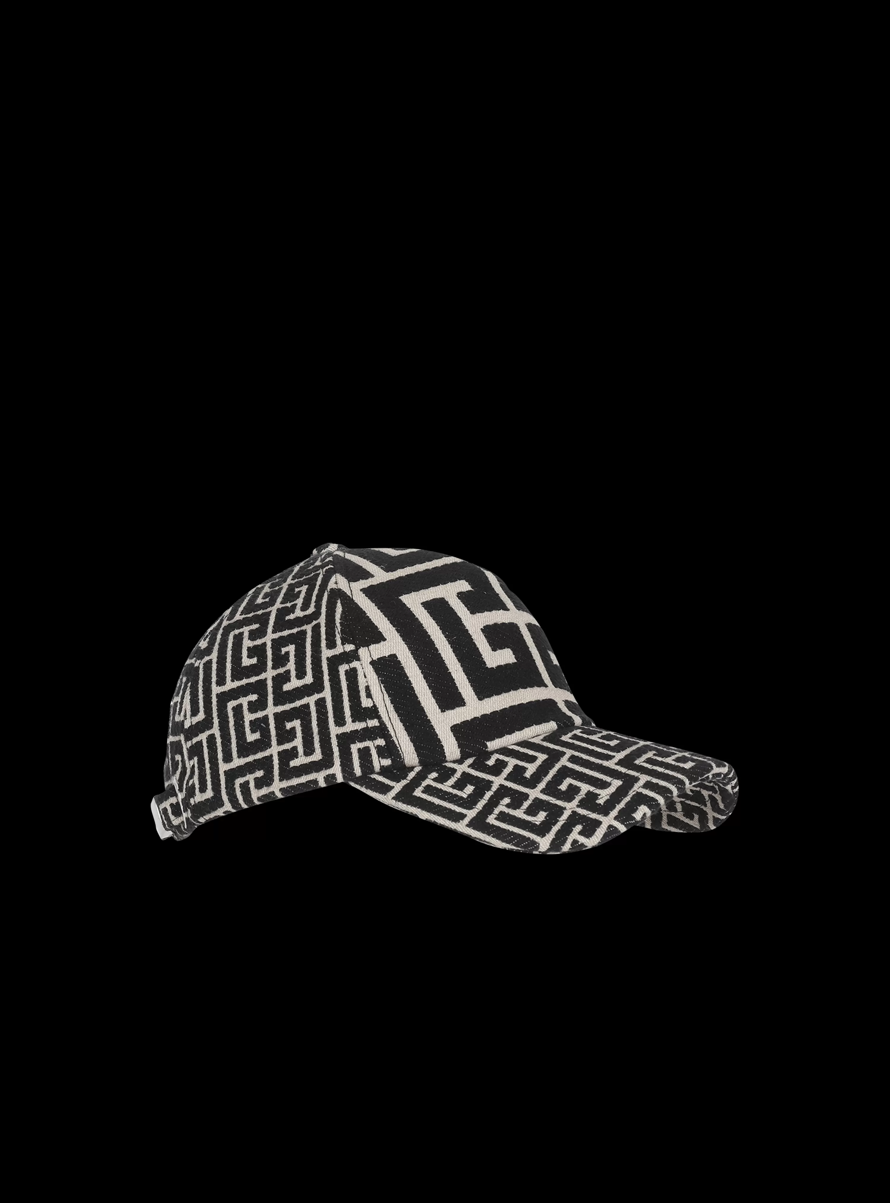 Women Balmain Monogrammed Jacquard Cap