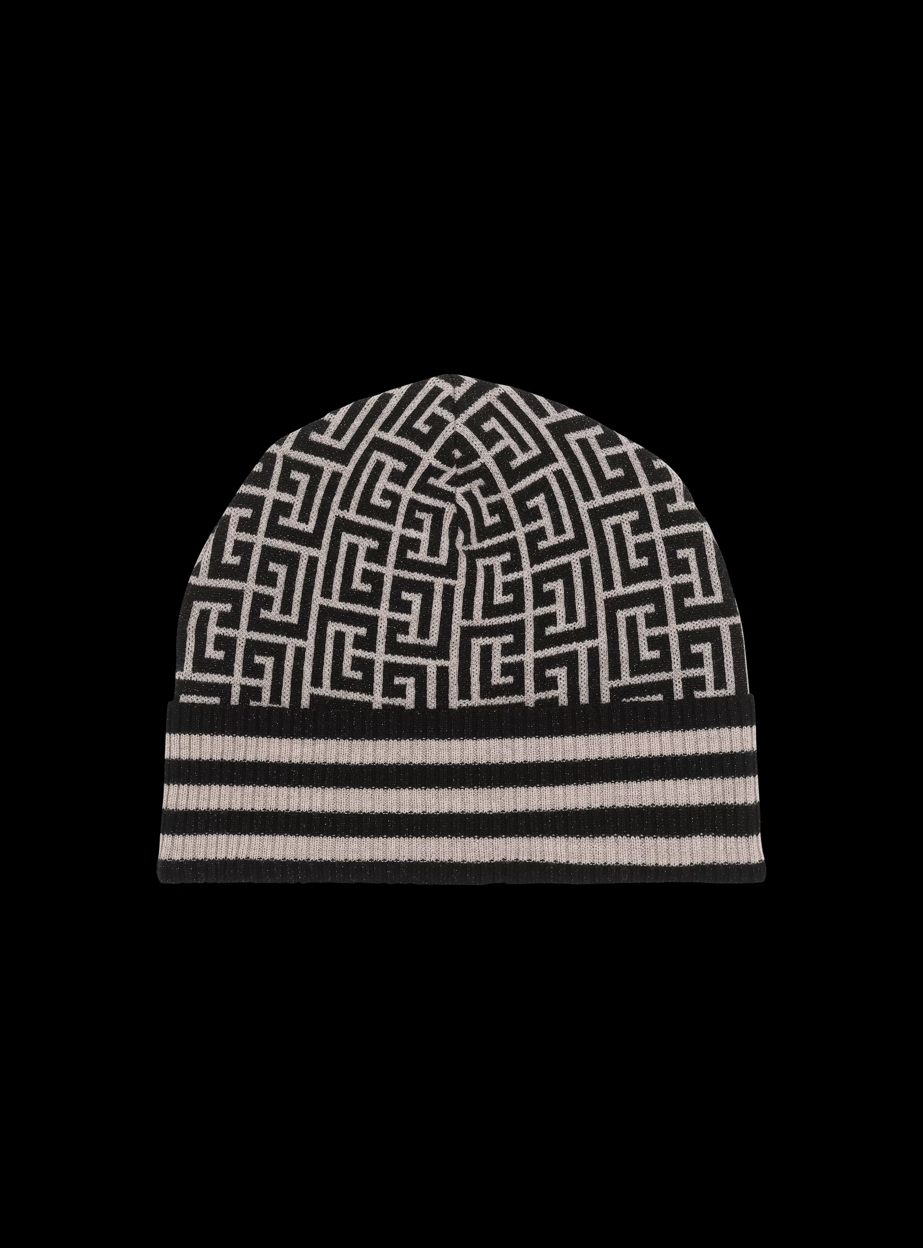 Women Balmain Monogrammed Knit Beanie