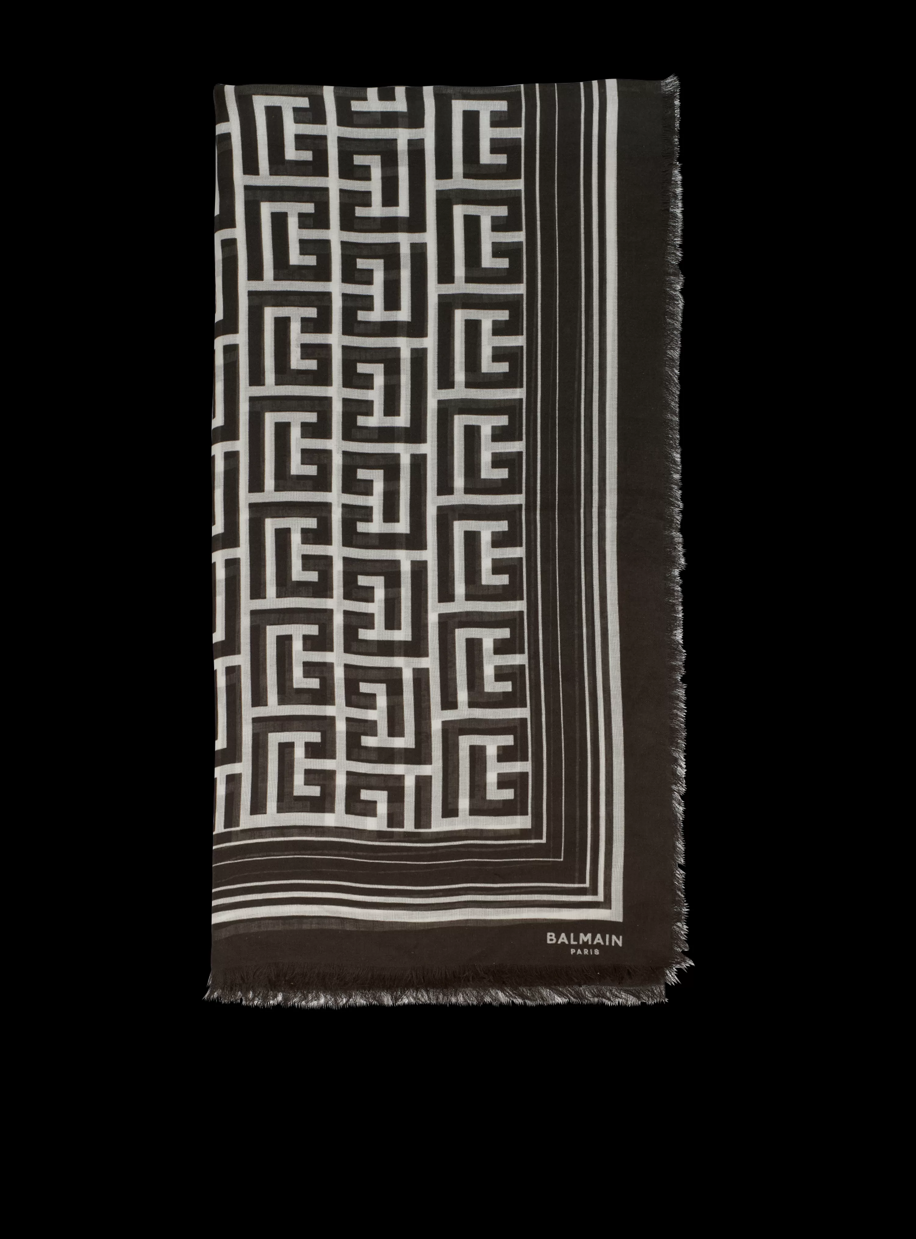 Women Balmain Monogrammed Scarf