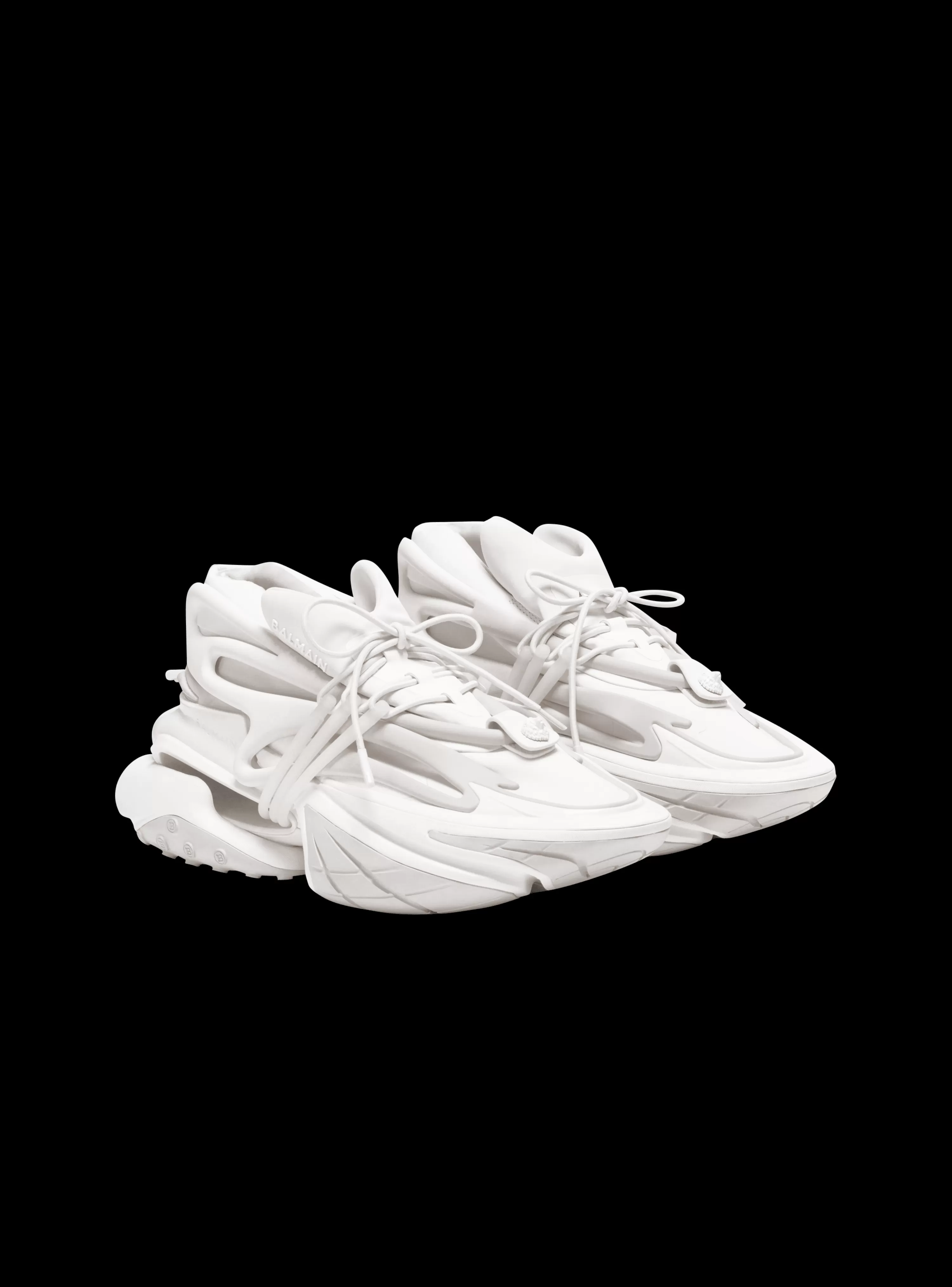 Balmain Neoprene And Leather Unicorn Low-top Sneakers