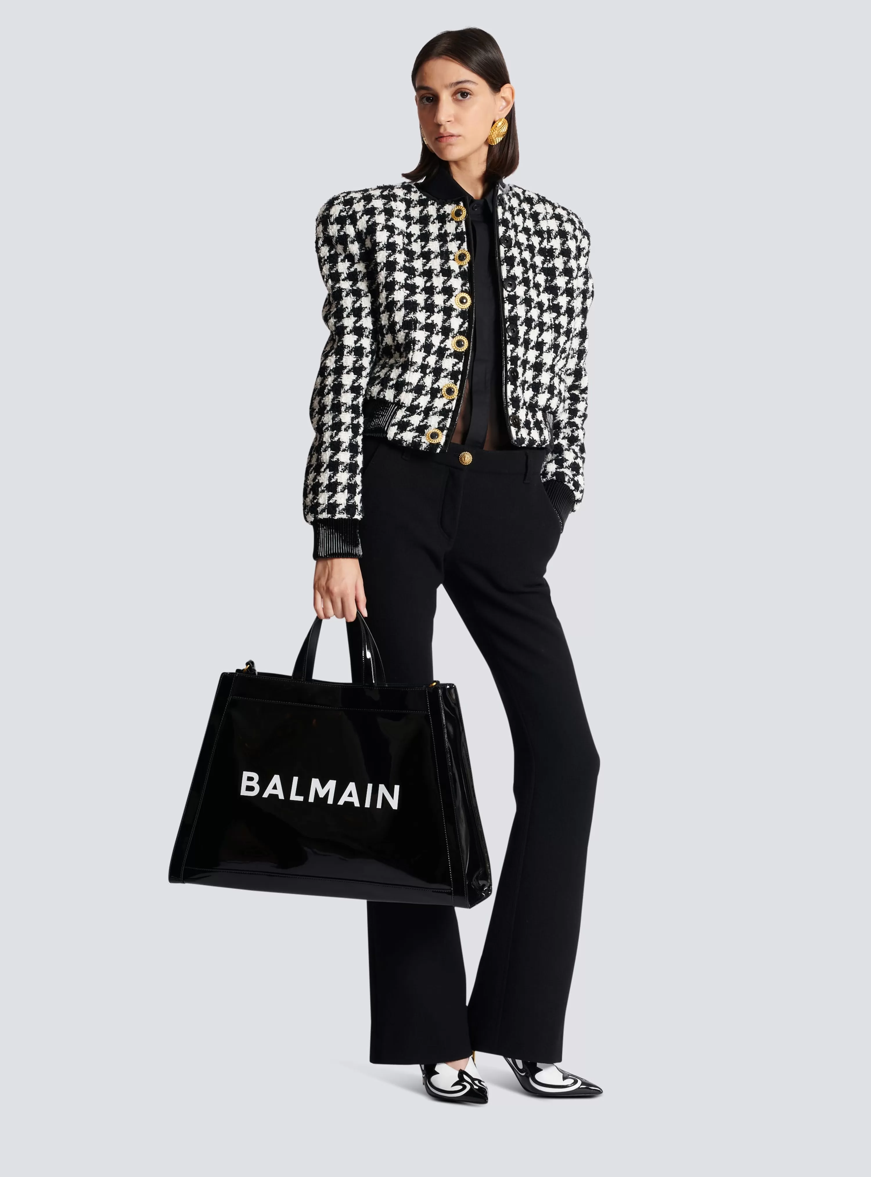 Women Balmain Olivier's Cabas In Vinyl