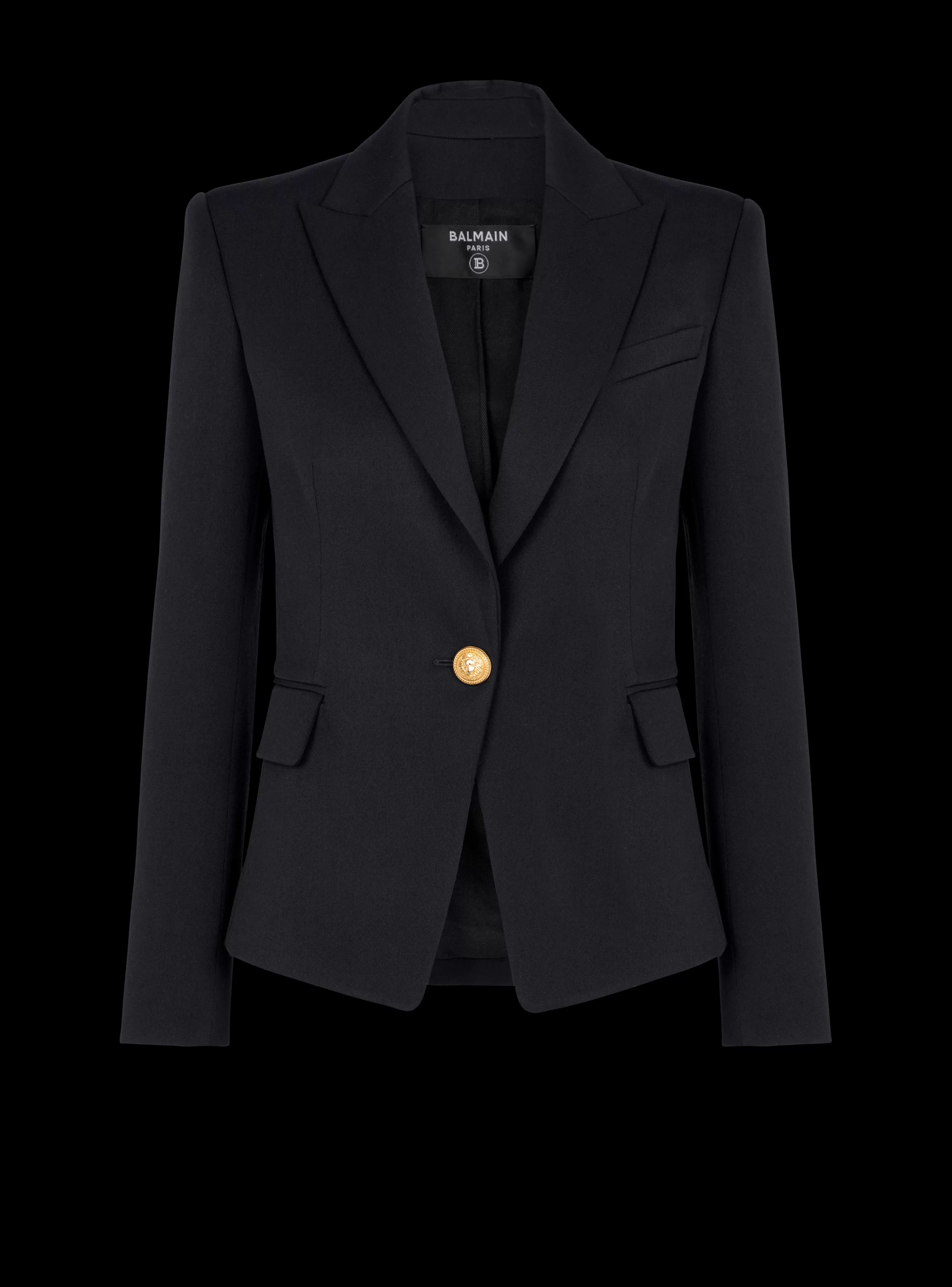 Women Balmain One-button Wool Blazer