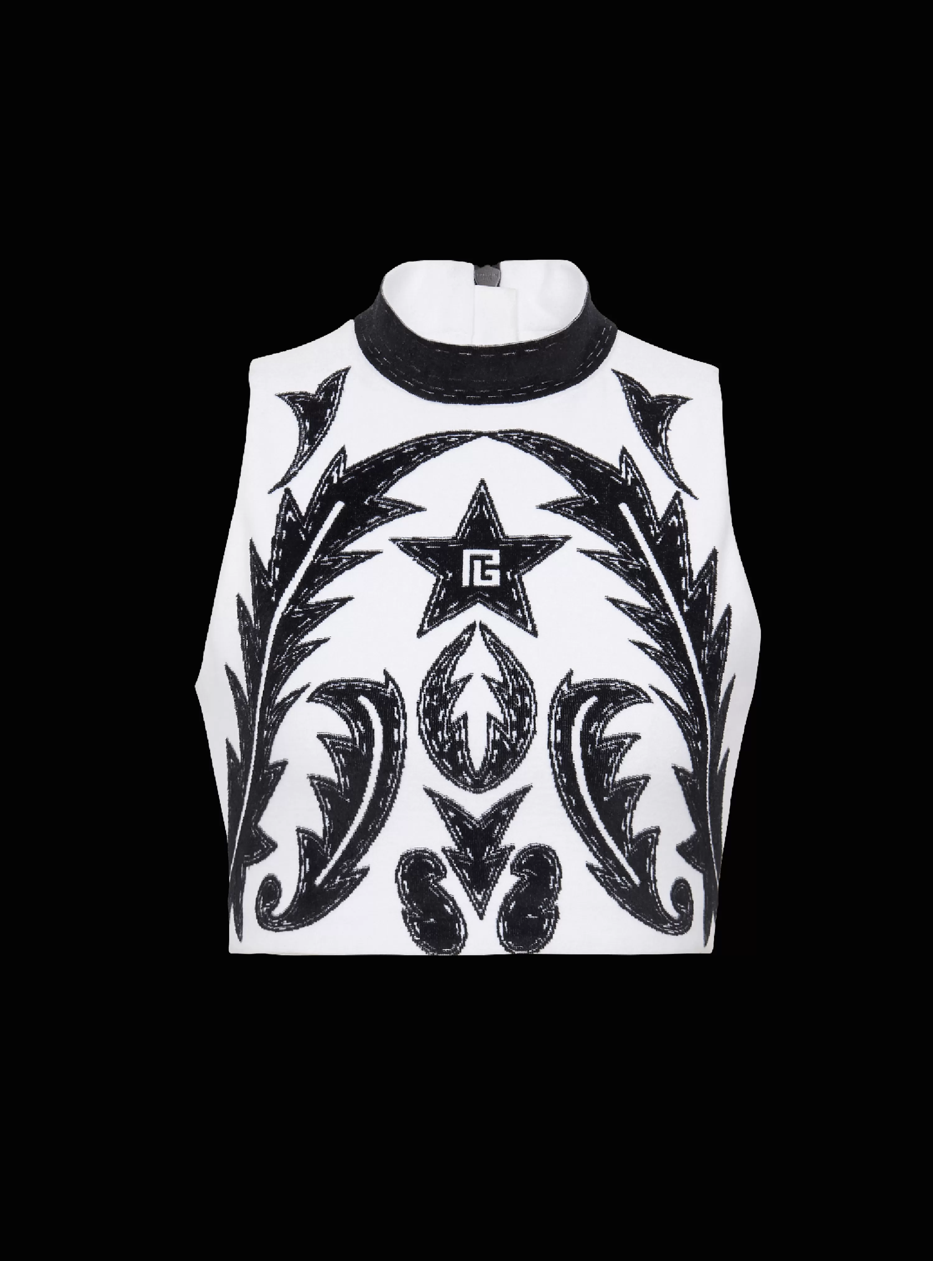 Women Balmain PB Baroque Tank Top