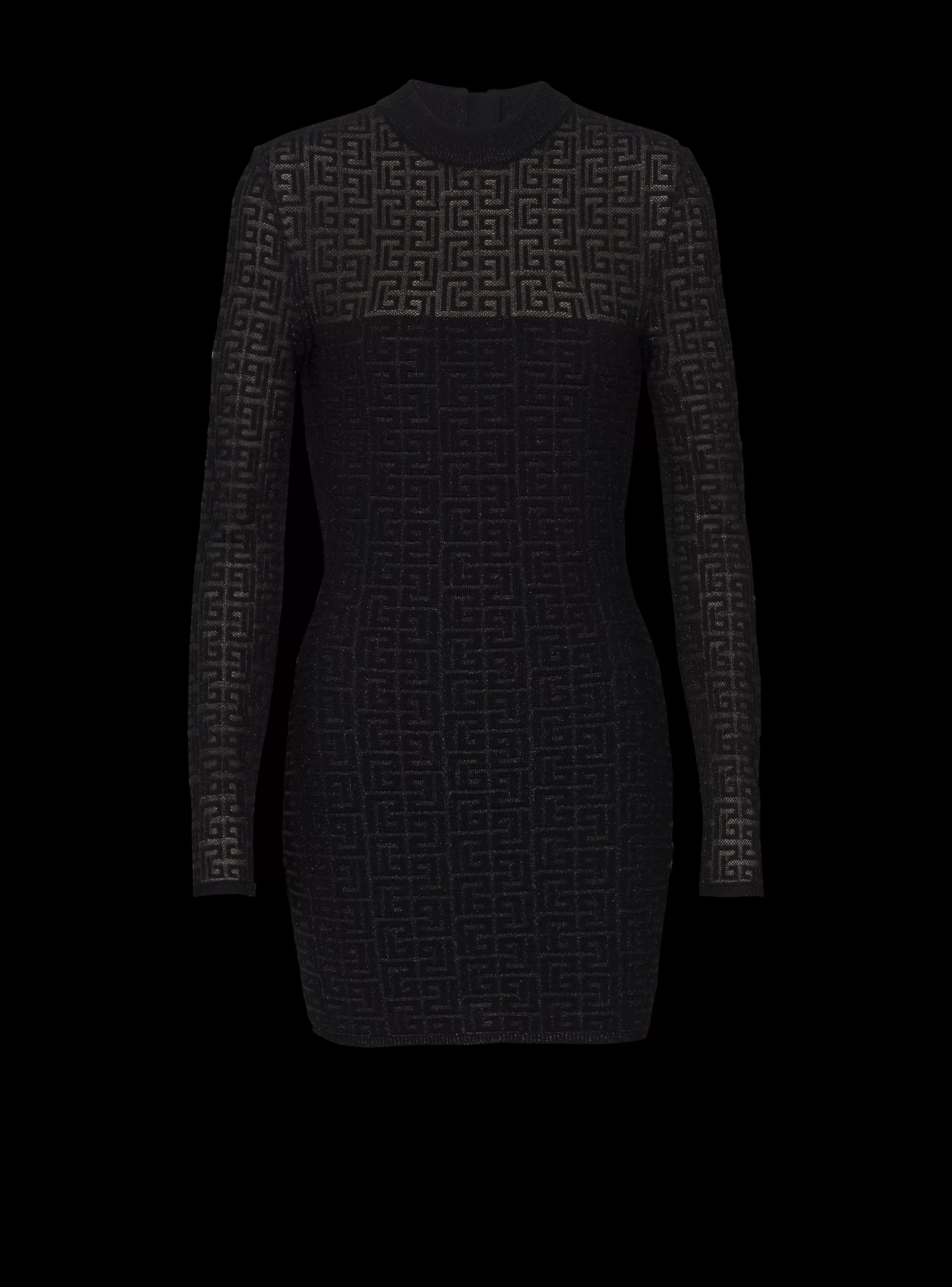 Women Balmain PB Labyrinth Knit Dress