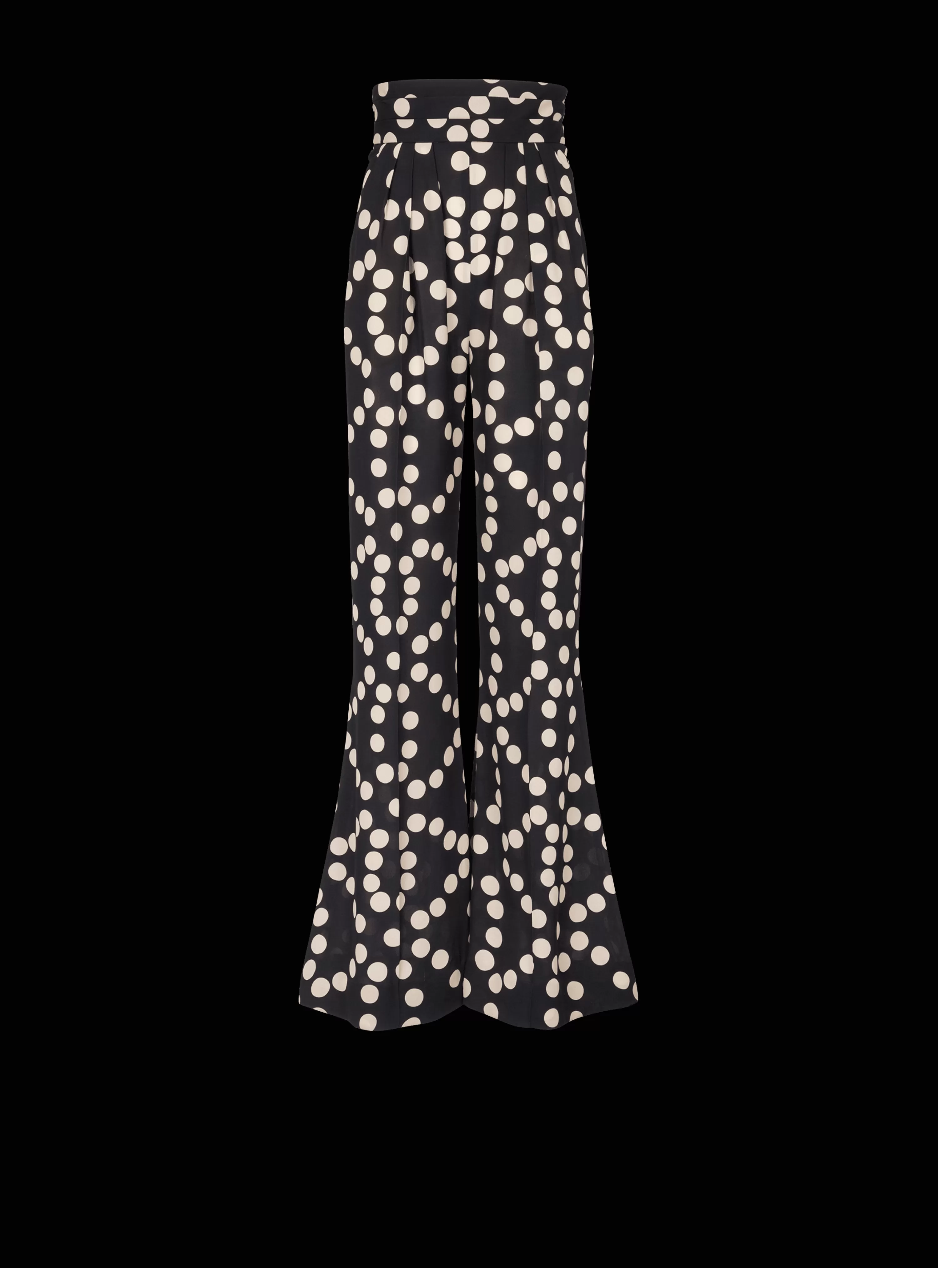 Women Balmain Polka Dot Wide-leg Trousers