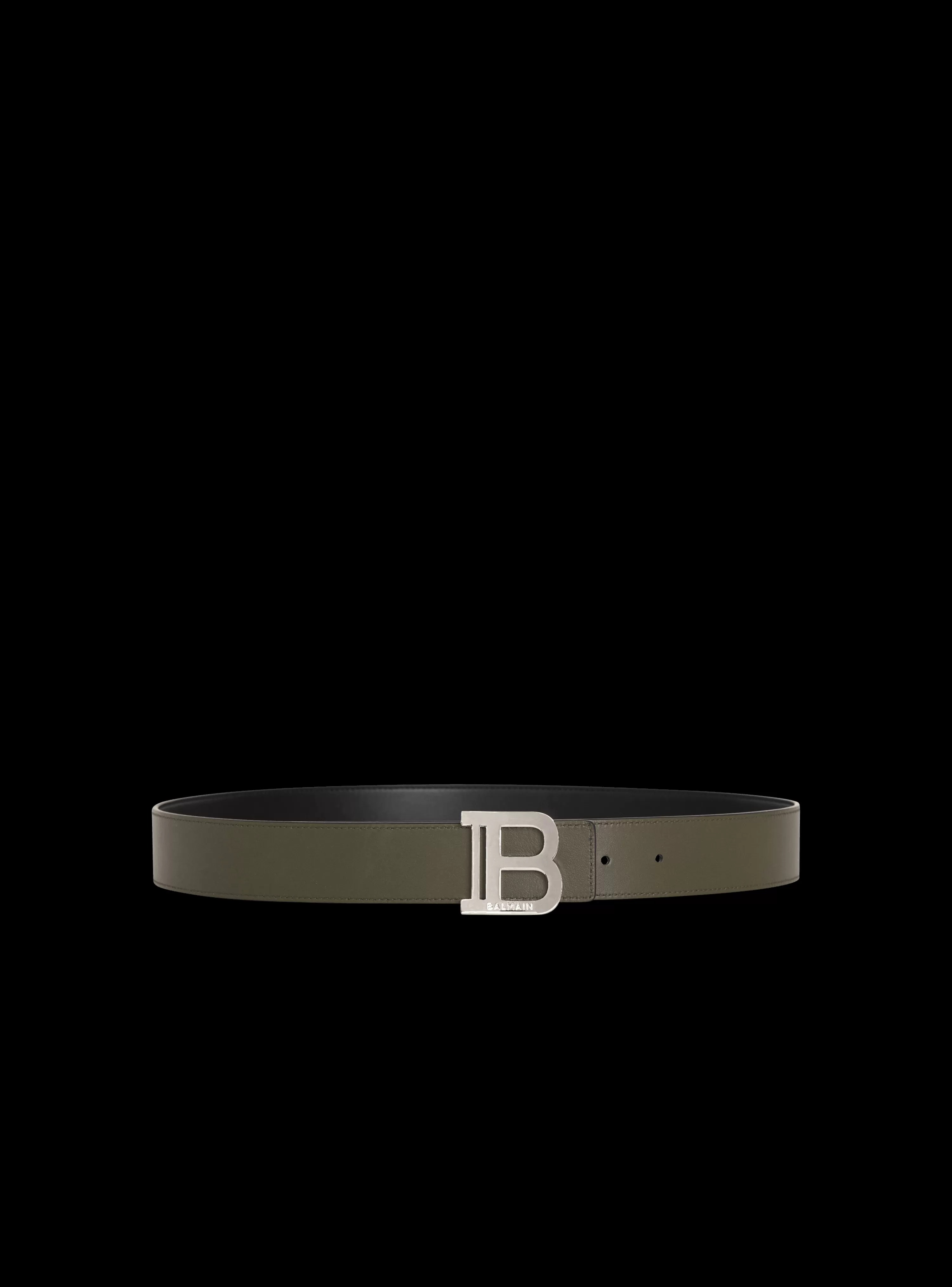 Balmain Reversible Leather B-Belt