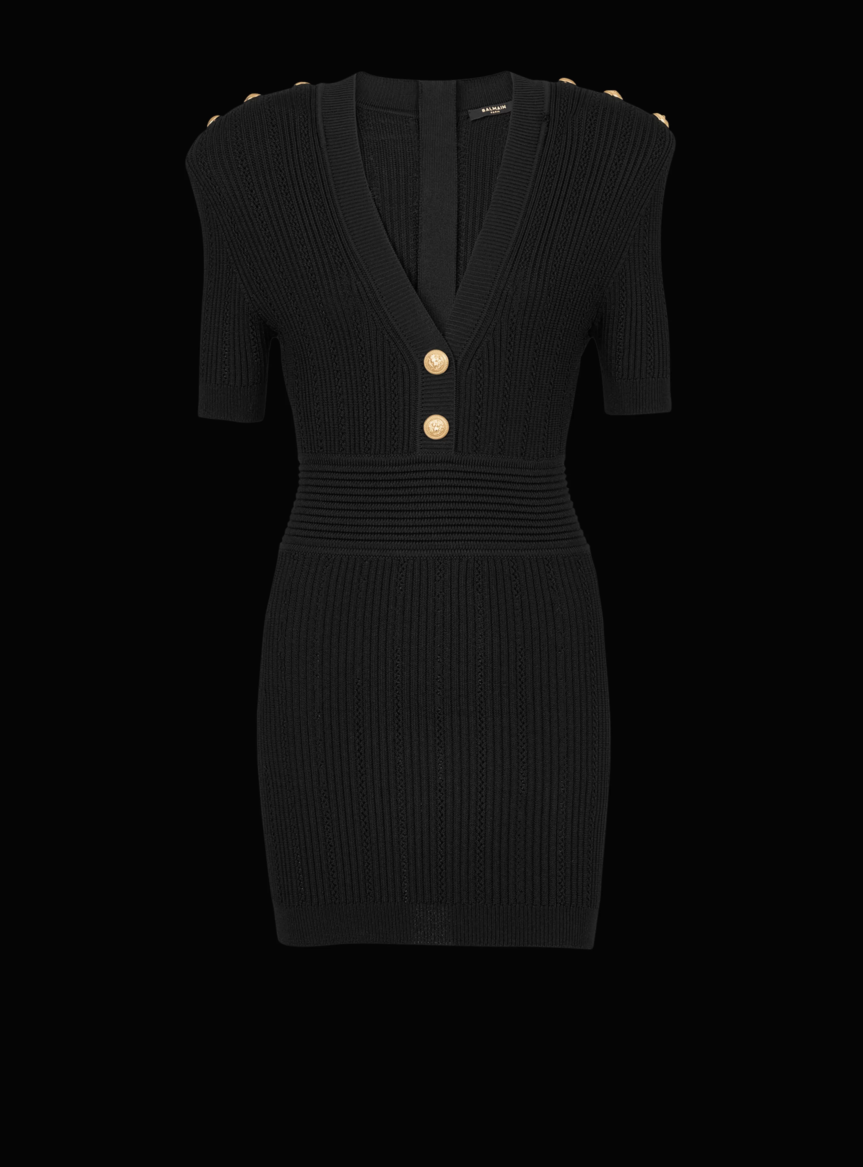 Women Balmain Short Eco-designed Knit Dress