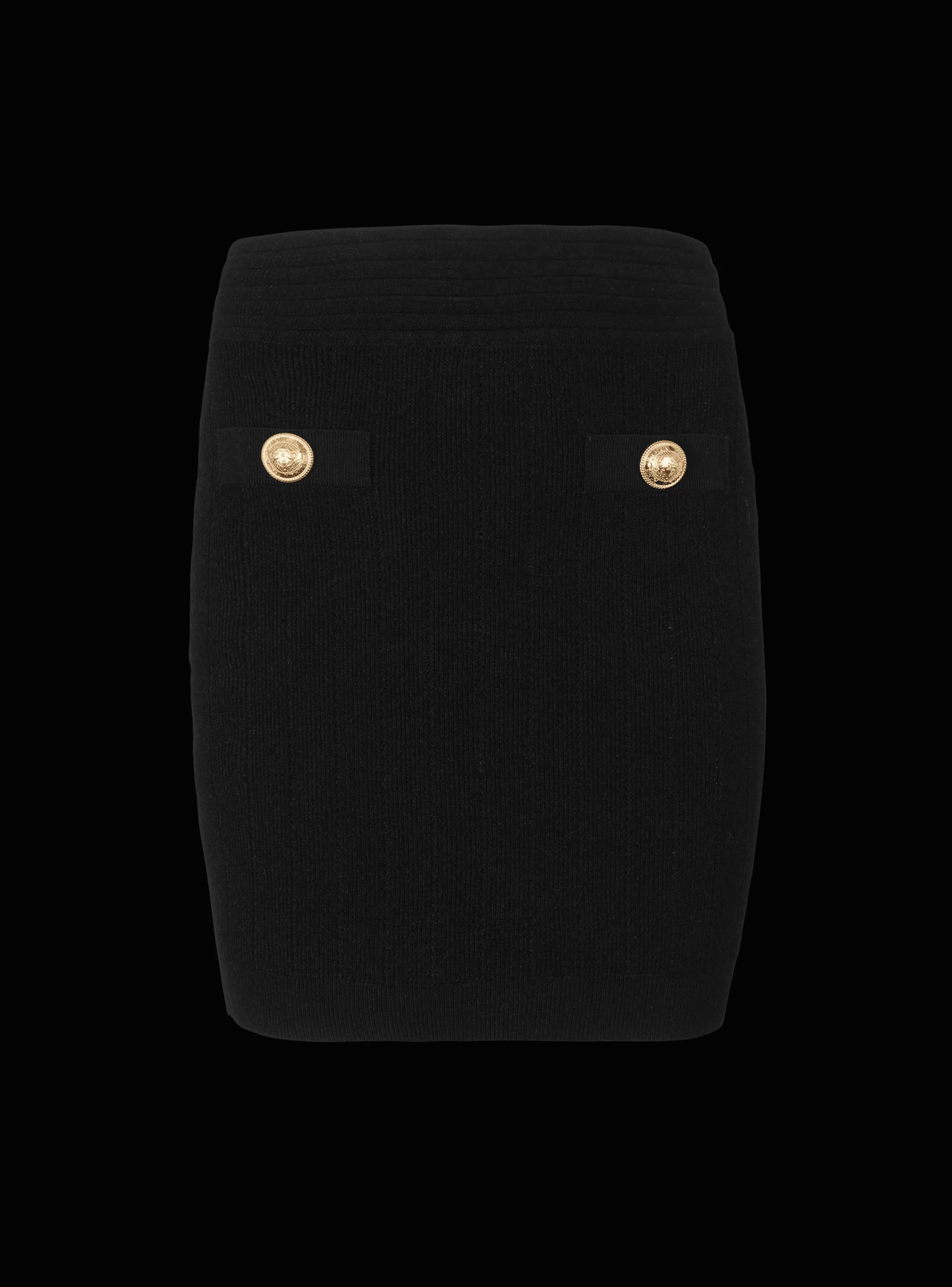 Women Balmain Short Knit Skirt