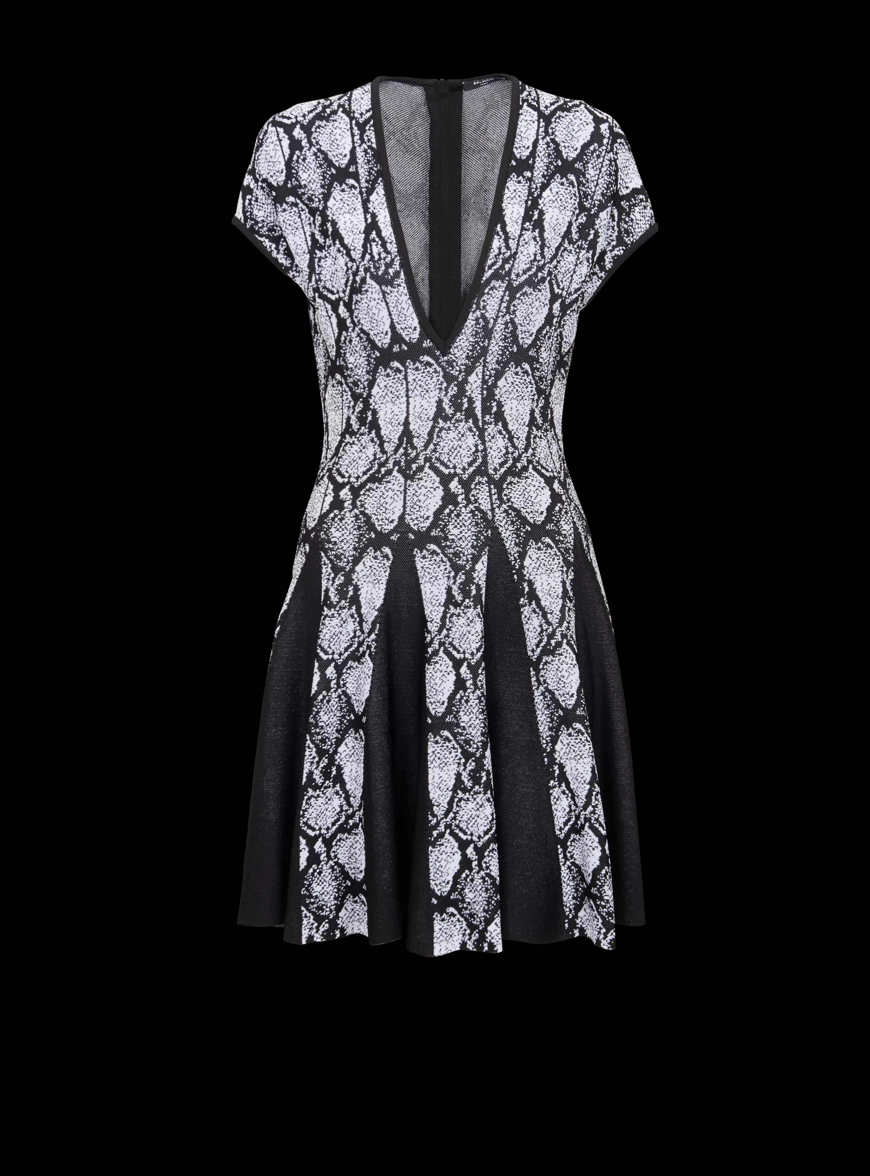 Women Balmain Snakeskin Jacquard Dress