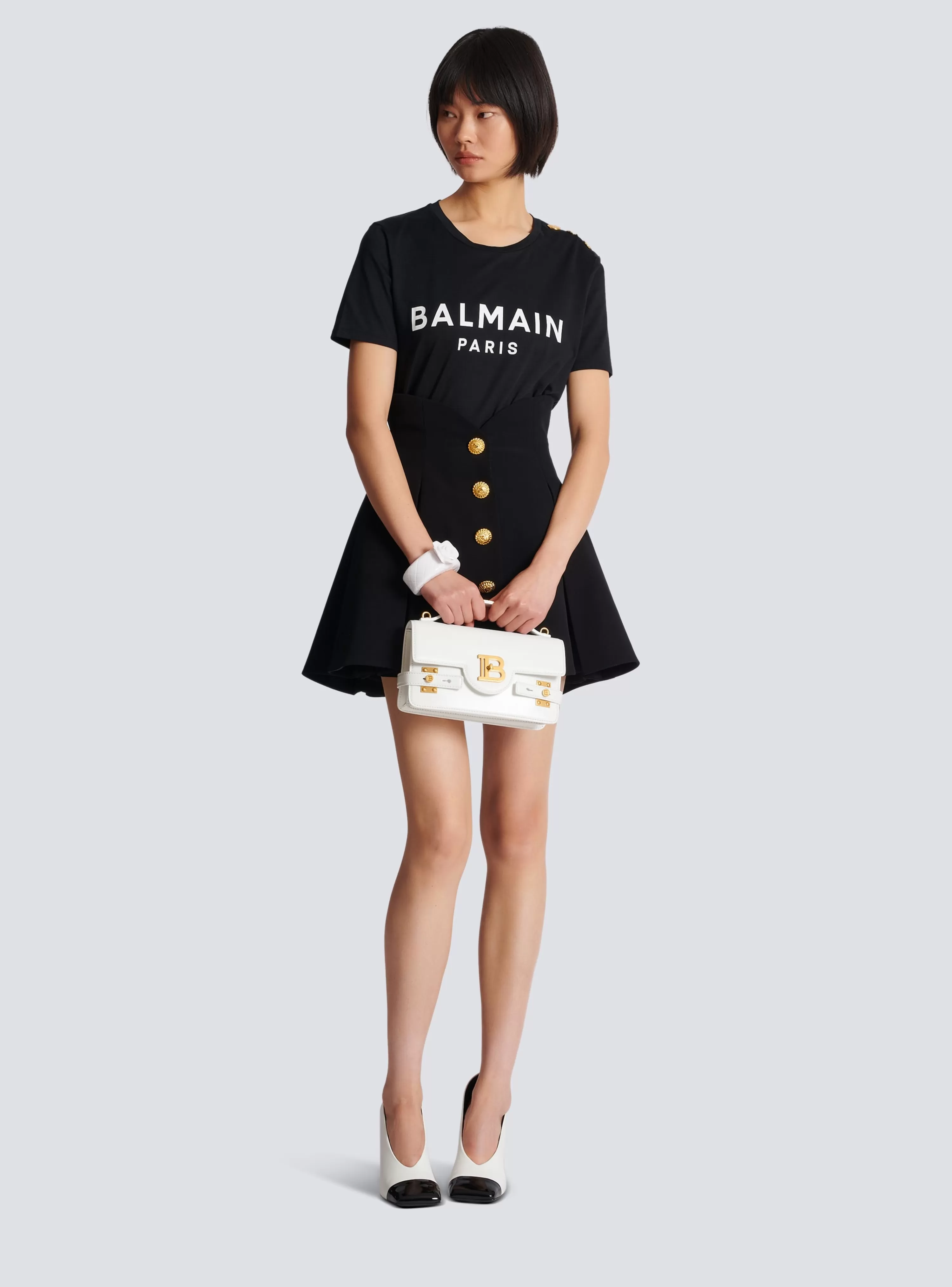 Women Balmain T-shirt With Paris Print