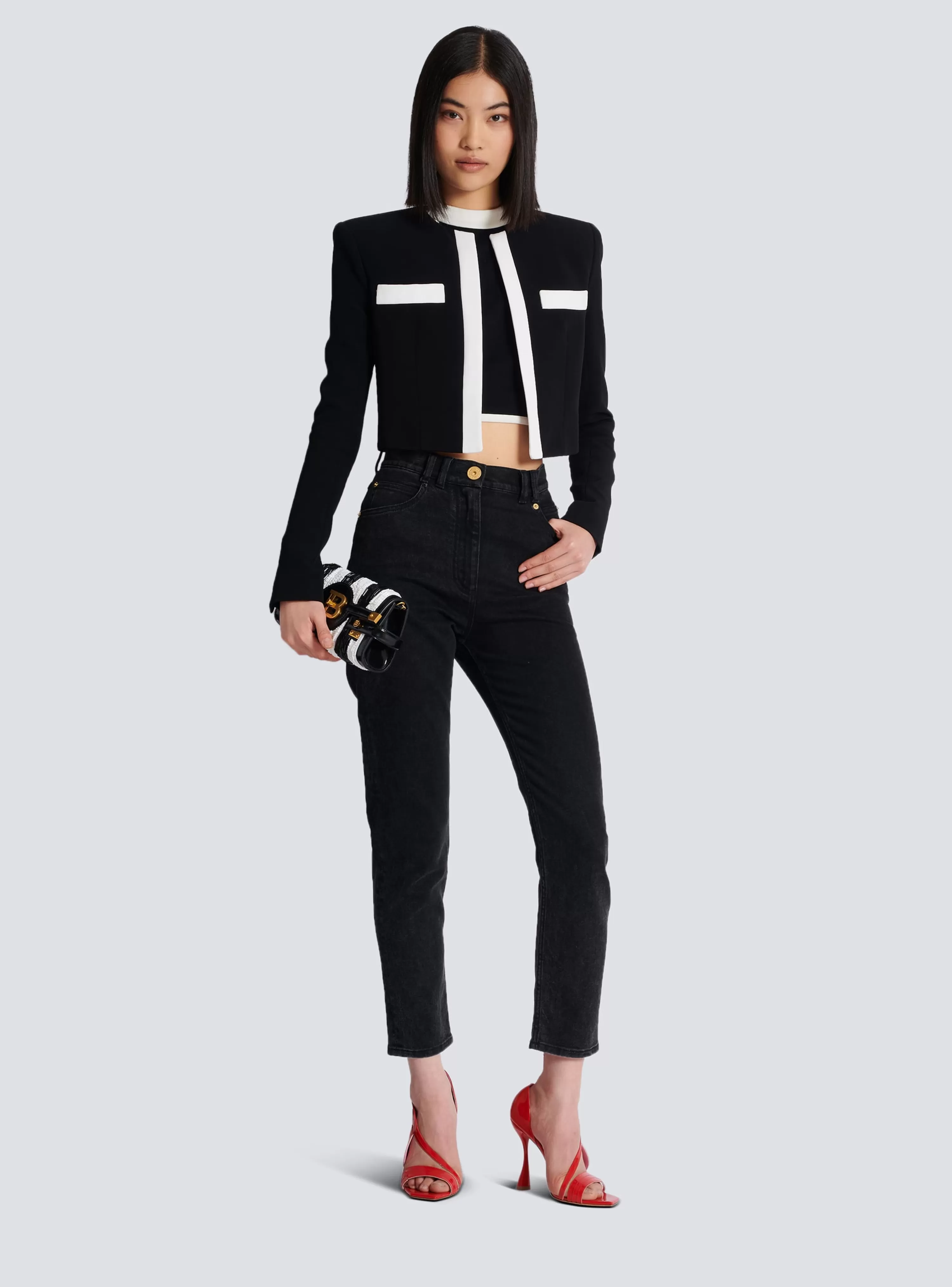 Women Balmain Two-tone Top