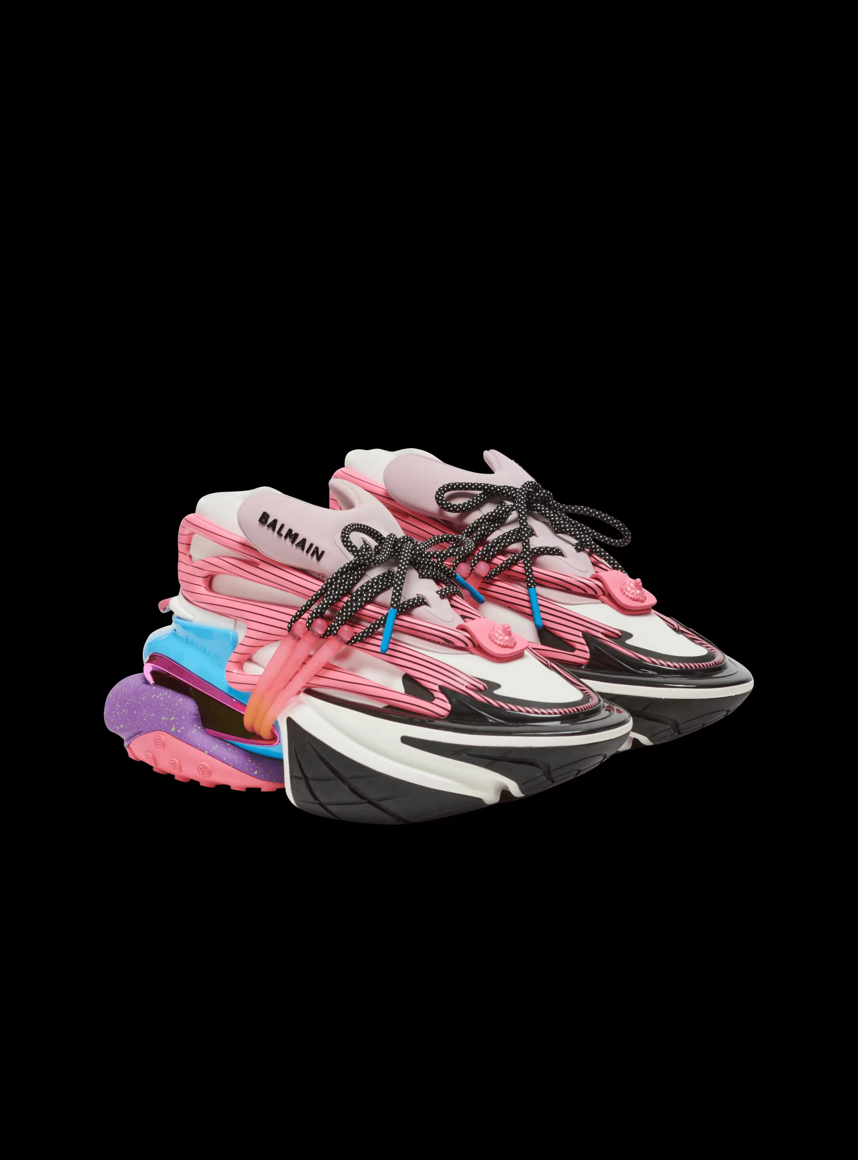 Women Balmain Unicorn Trainers In Neoprene And Leather