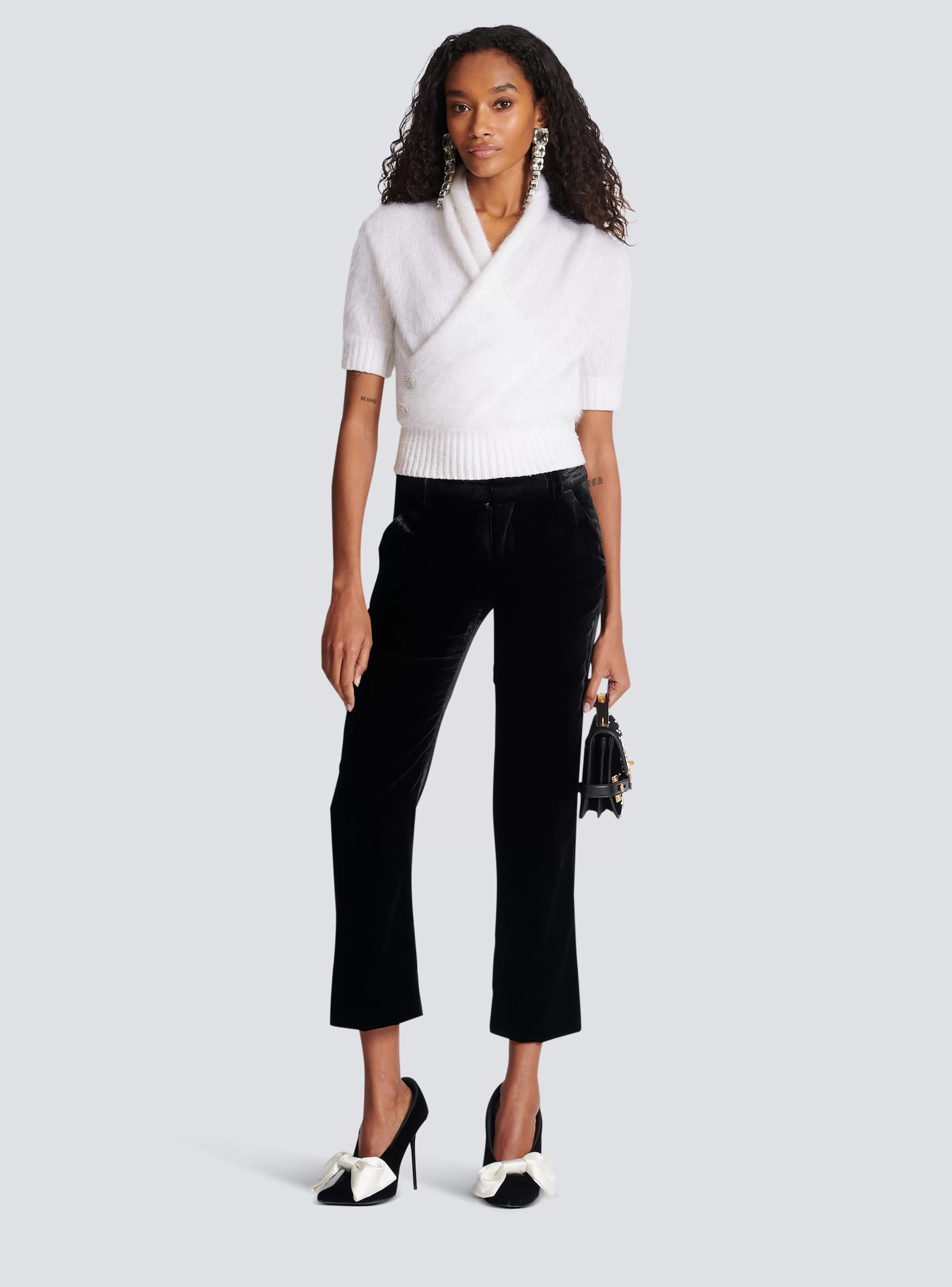 Women Balmain Velvet Trousers