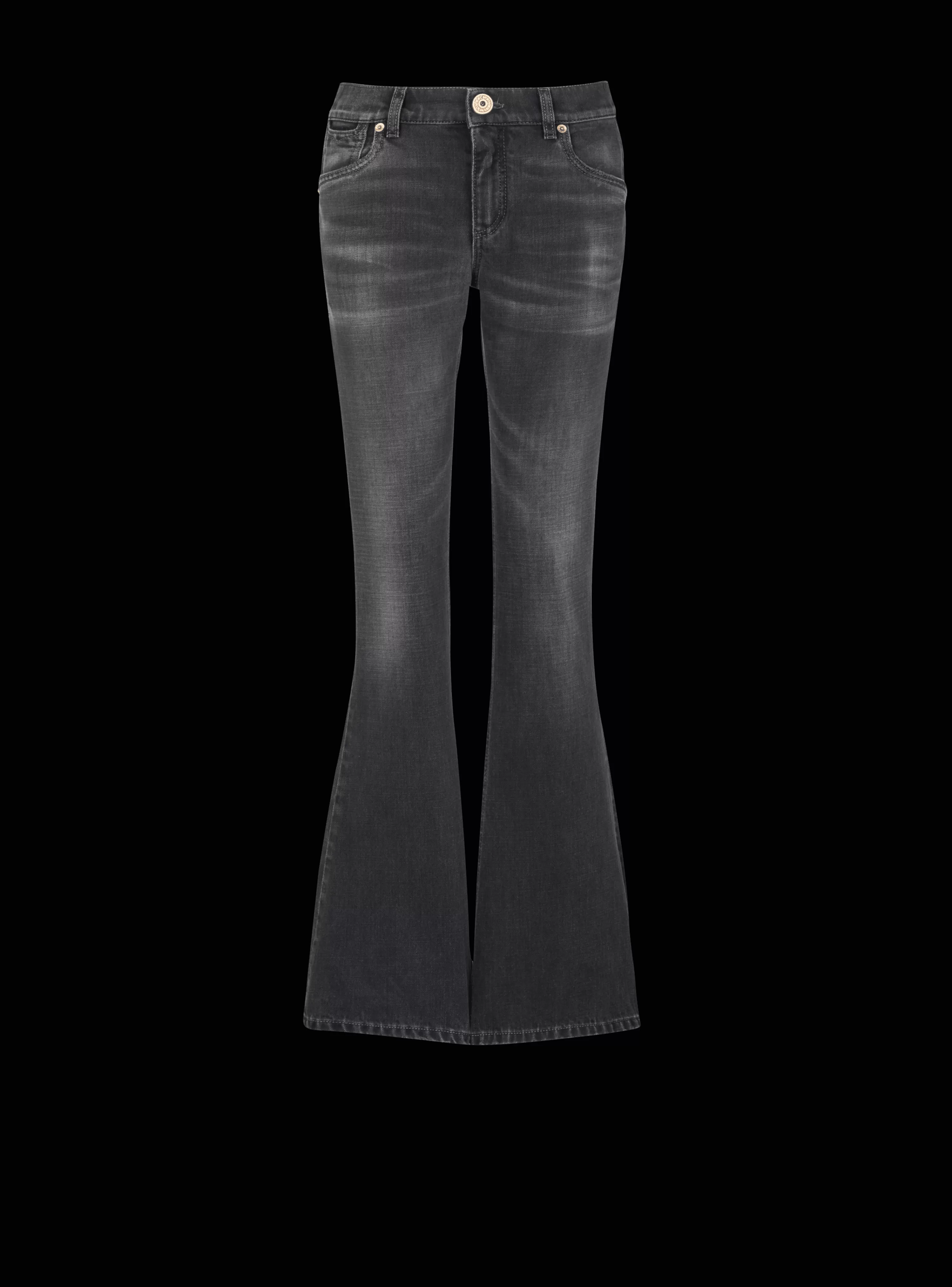 Women Balmain Western Bootcut Denim Jeans