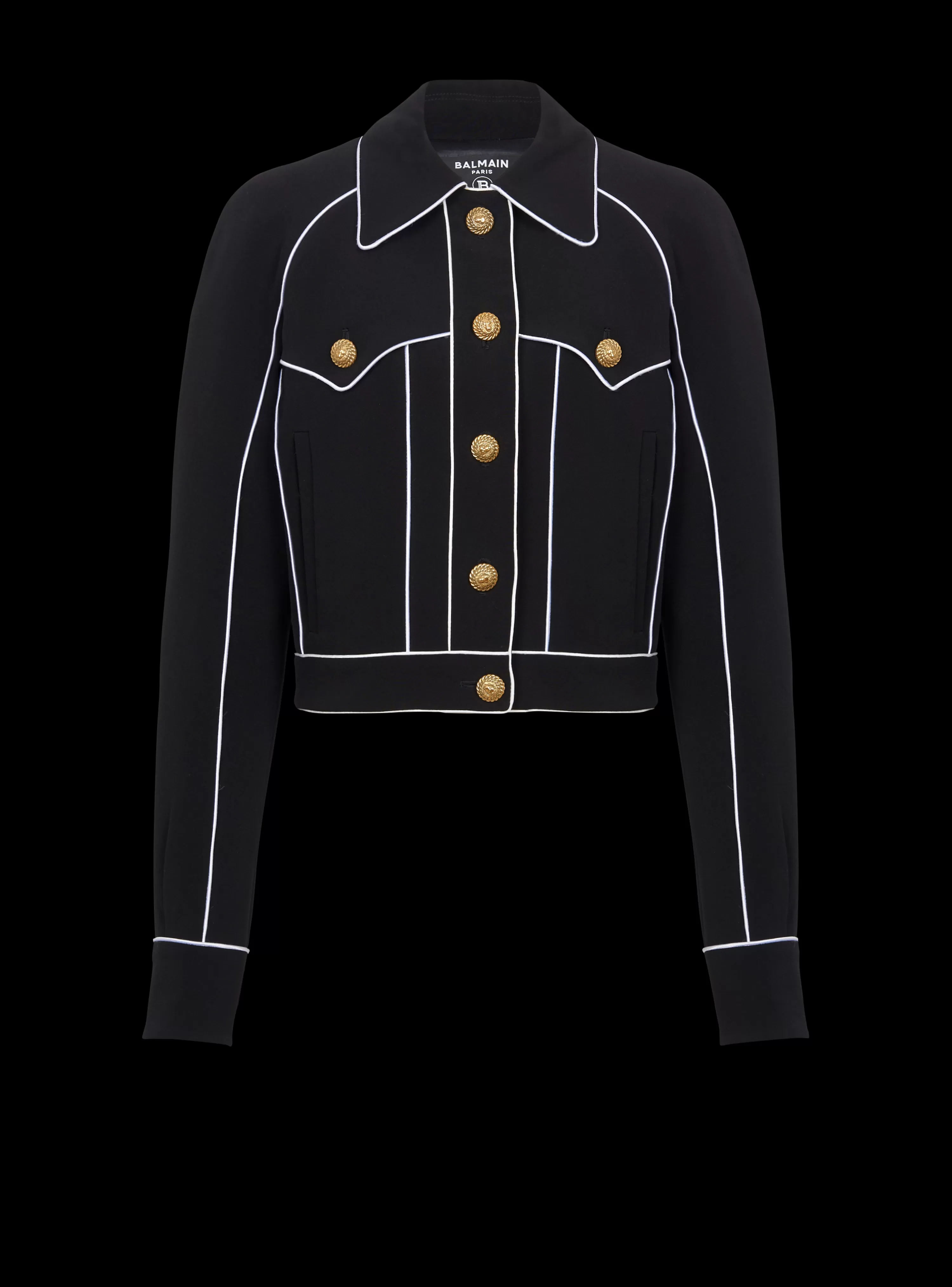 Women Balmain Western Crepe Jacket