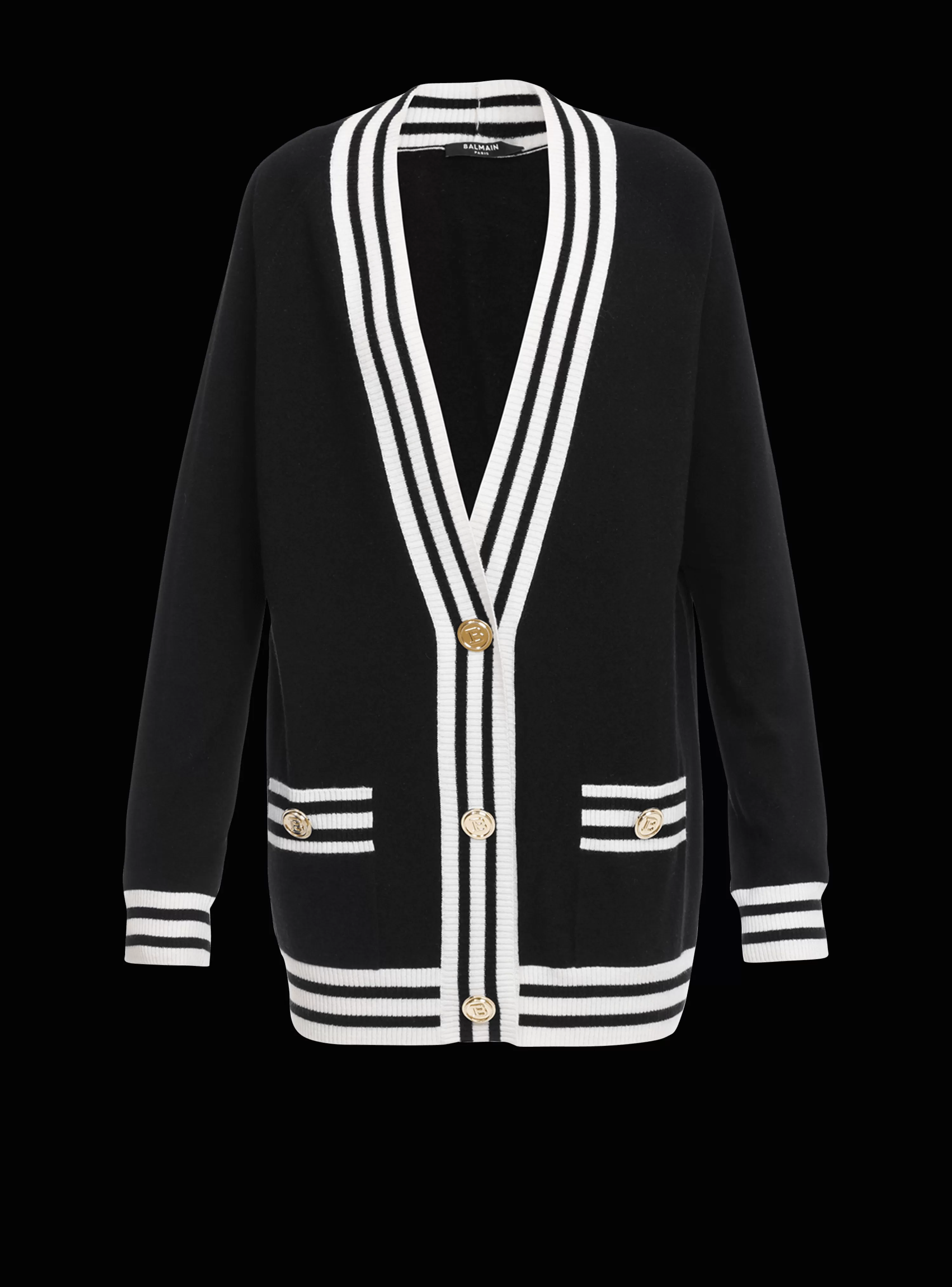 Women Balmain Wool And Cashmere Cardigan